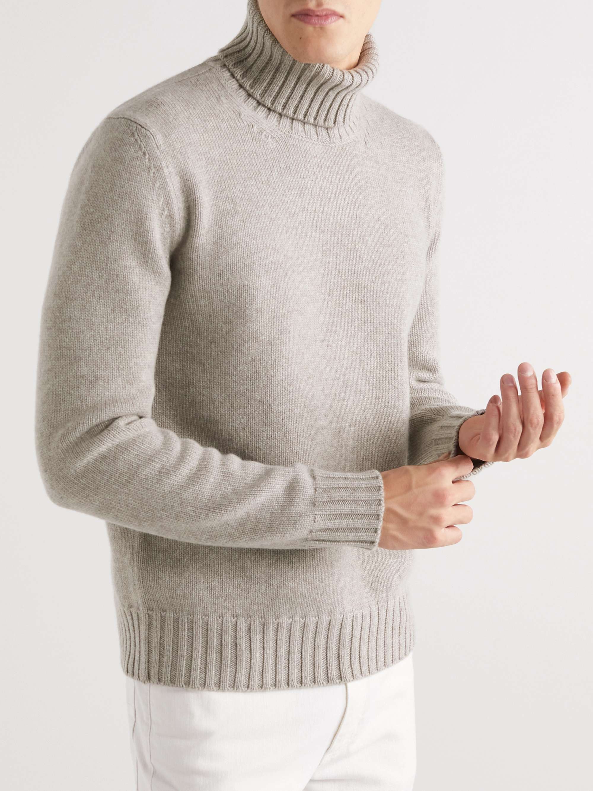 LORO PIANA Grafton Cashmere Rollneck Sweater