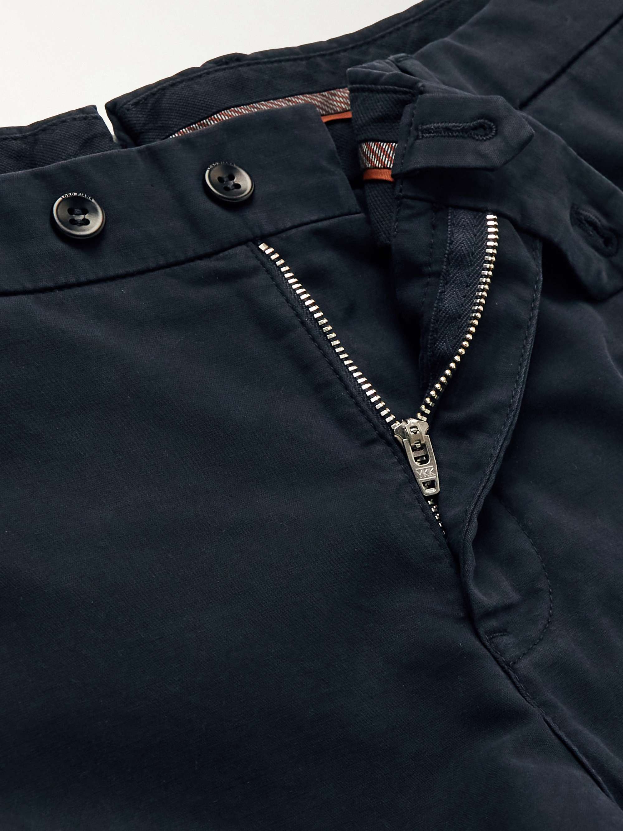LORO PIANA Slim-Fit Cotton-Blend Trousers