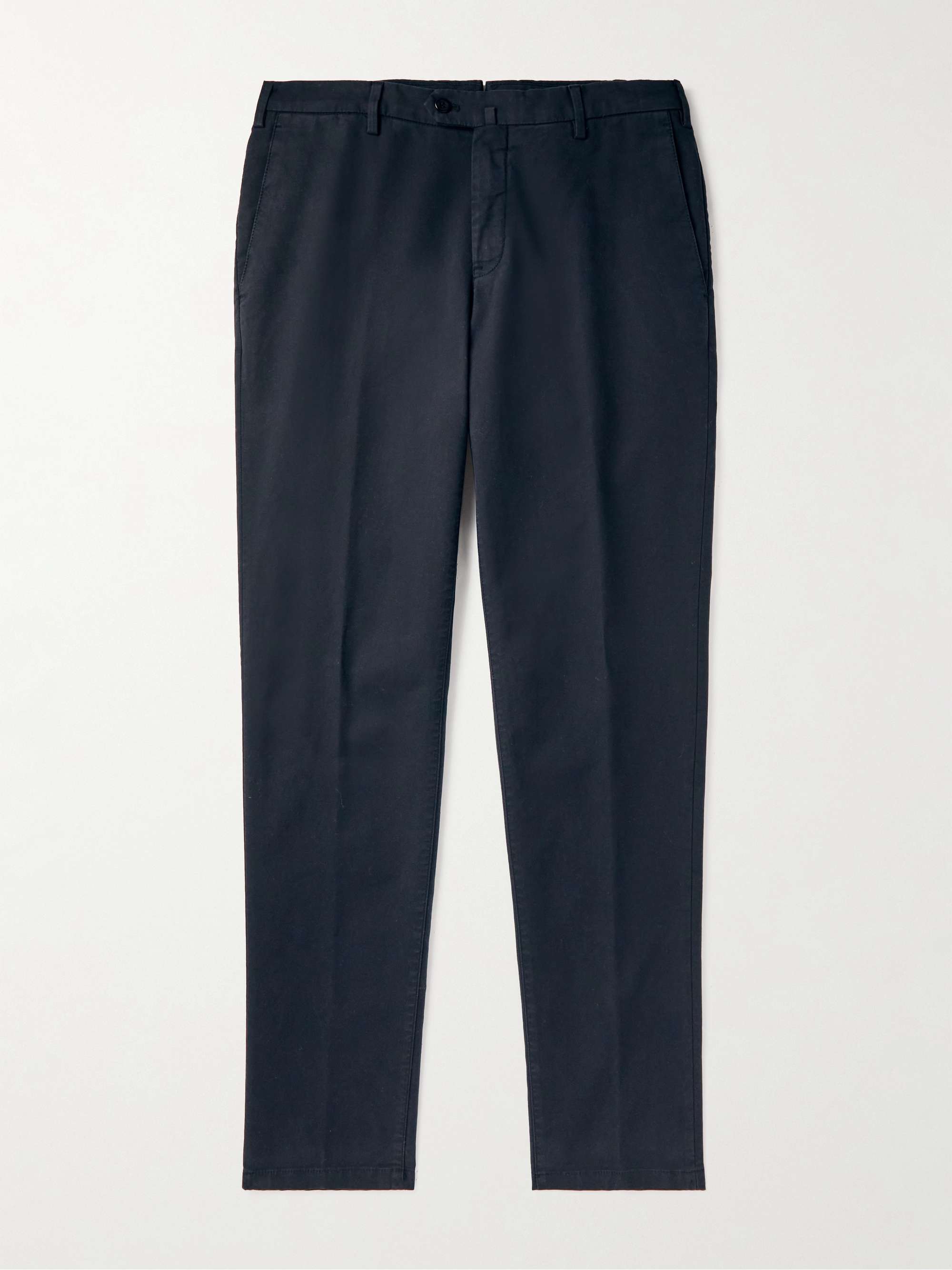LORO PIANA Slim-Fit Cotton-Blend Trousers