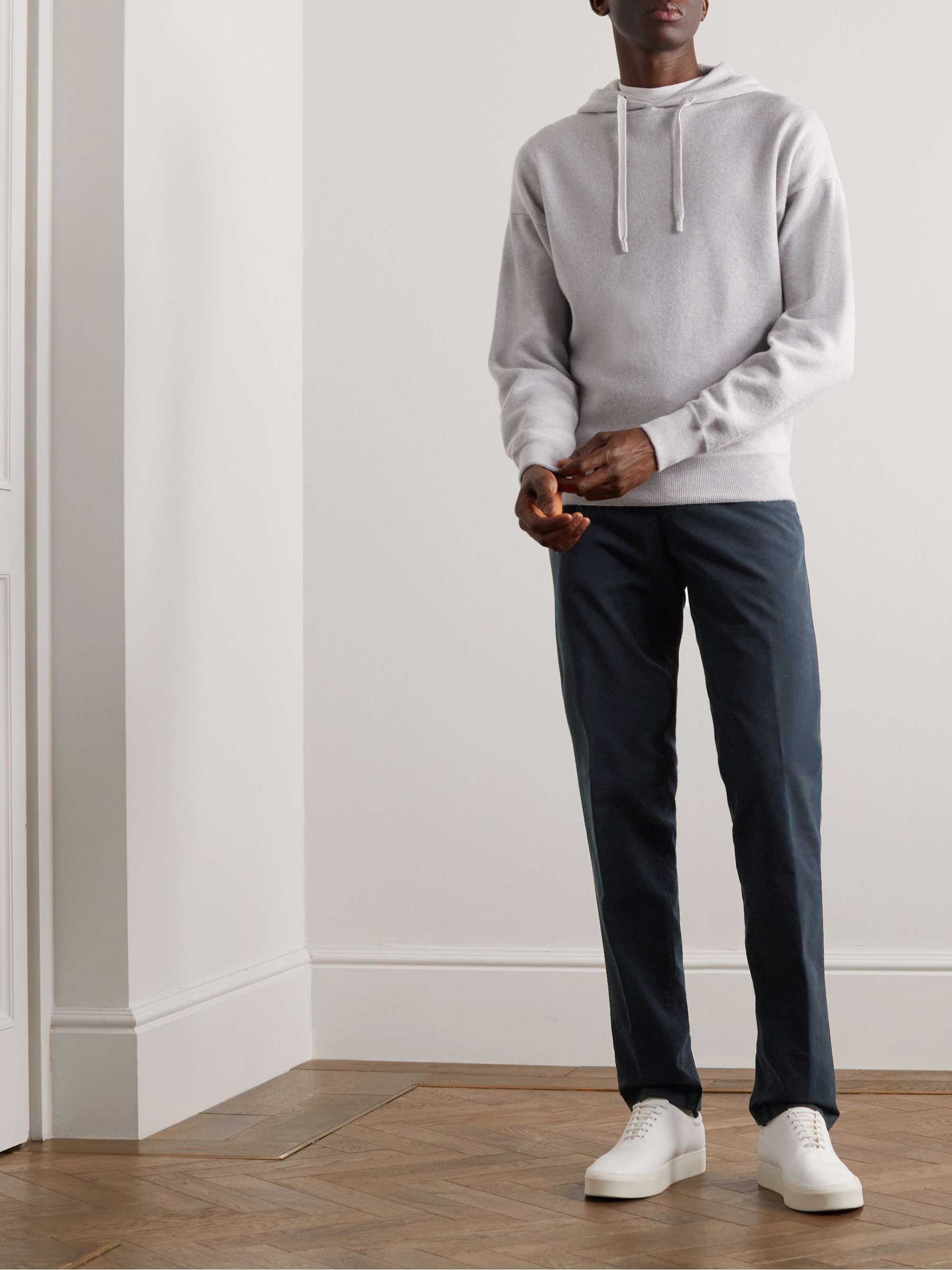 LORO PIANA Slim-Fit Cotton-Blend Trousers