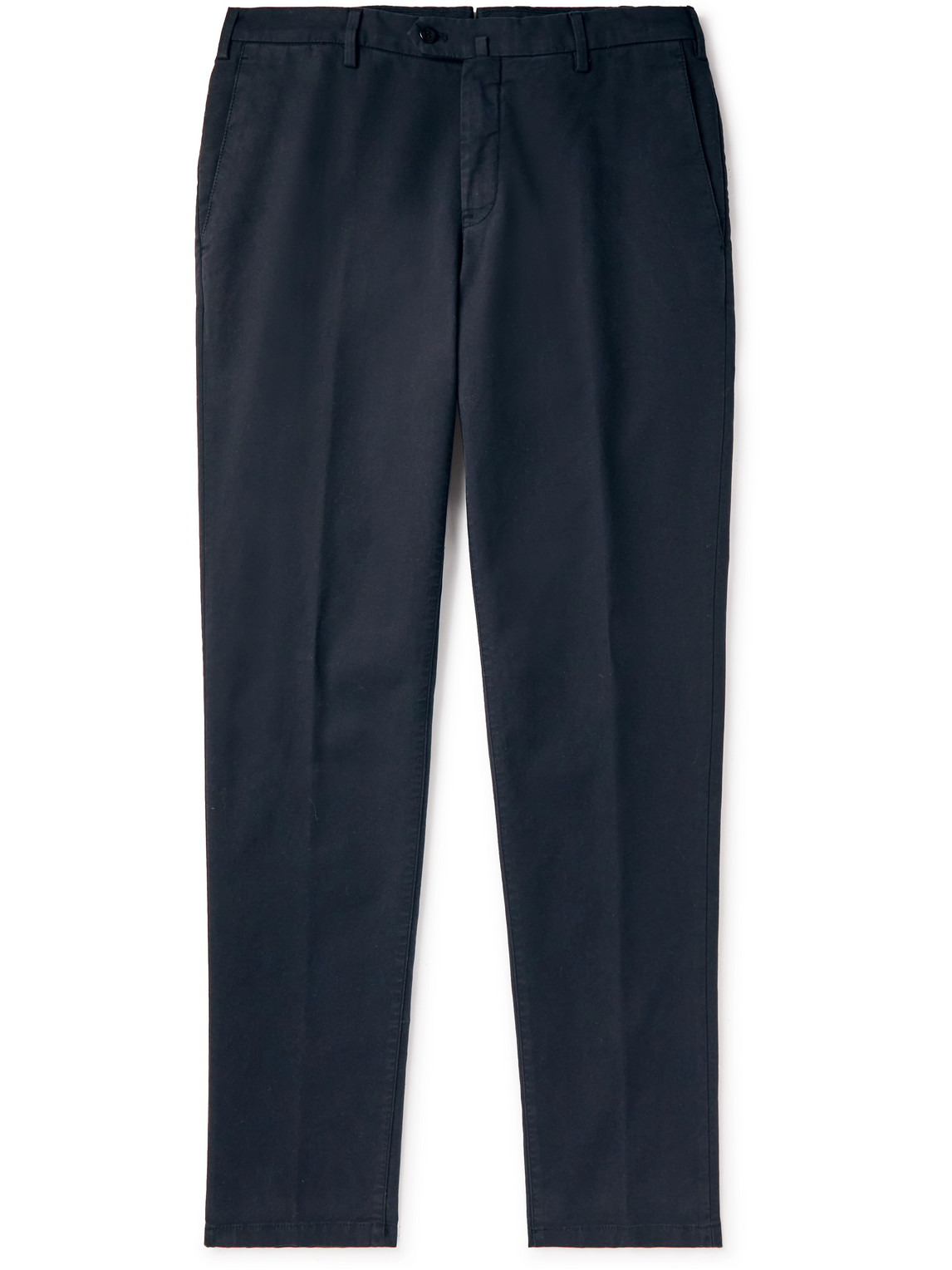 Loro Piana - Slim-Fit Cotton-Blend Trousers - Men - Blue - IT 58
