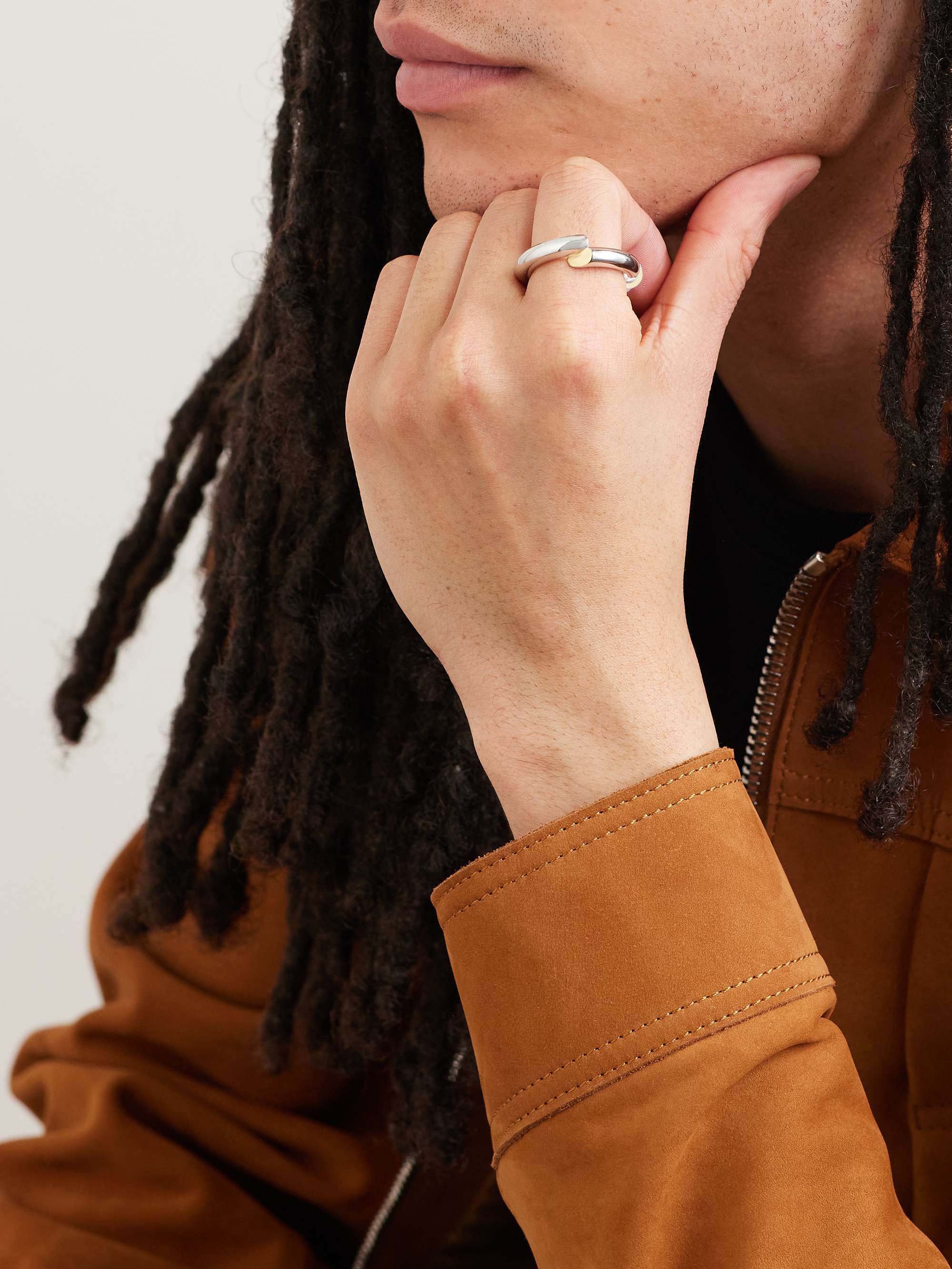 LANVIN Silver and Gold-Tone Ring