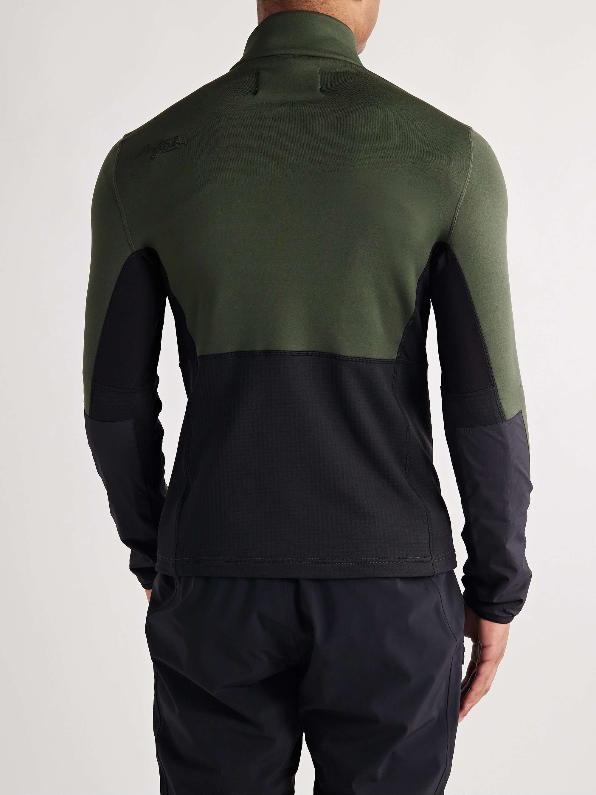 AZTECH MOUNTAIN Slim-Fit Stretch-Jersey and Ripstop Half-Zip Ski Base Layer