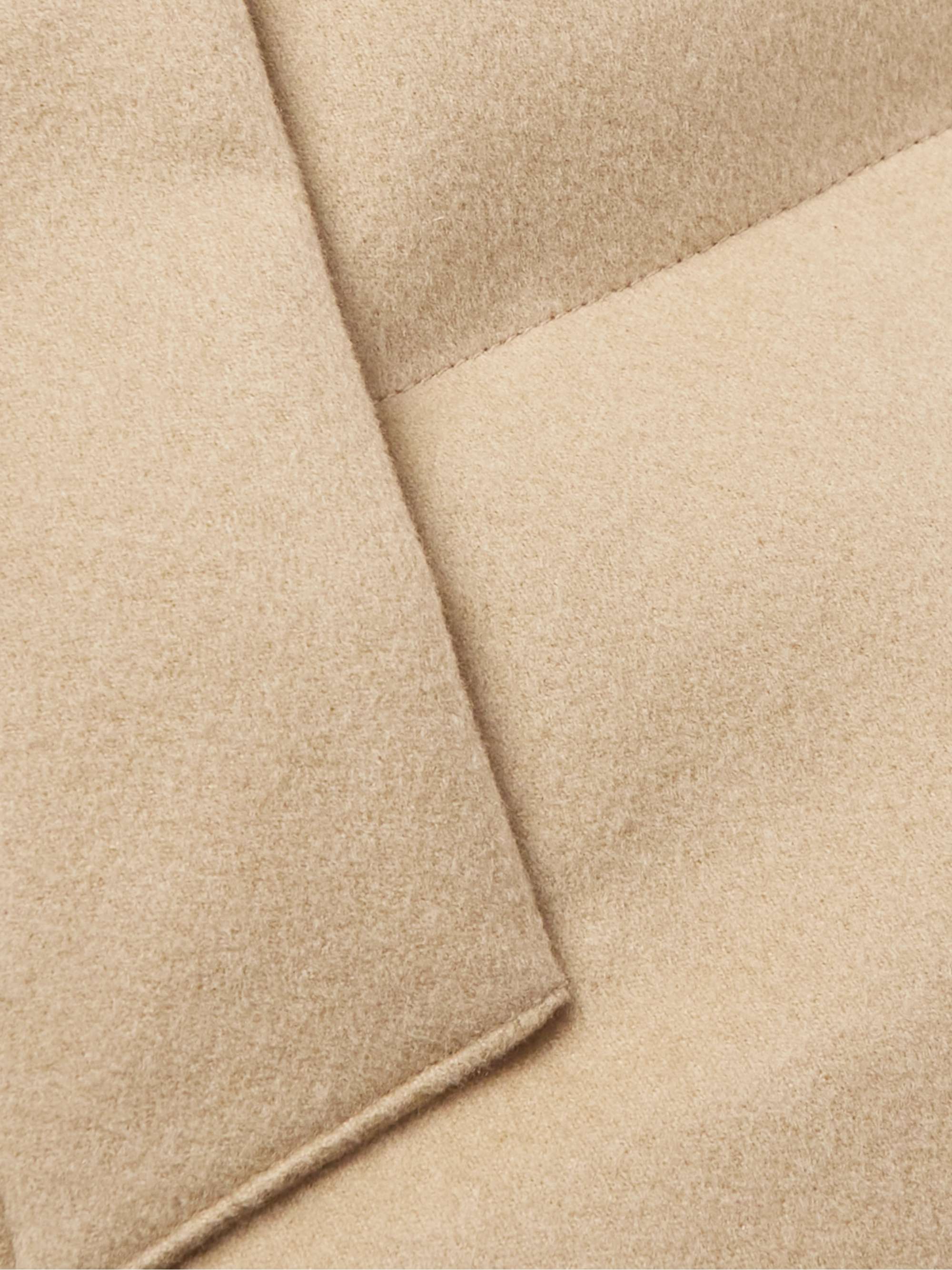 LORO PIANA Padded Shell-Trimmed Cashmere Hooded Down Jacket