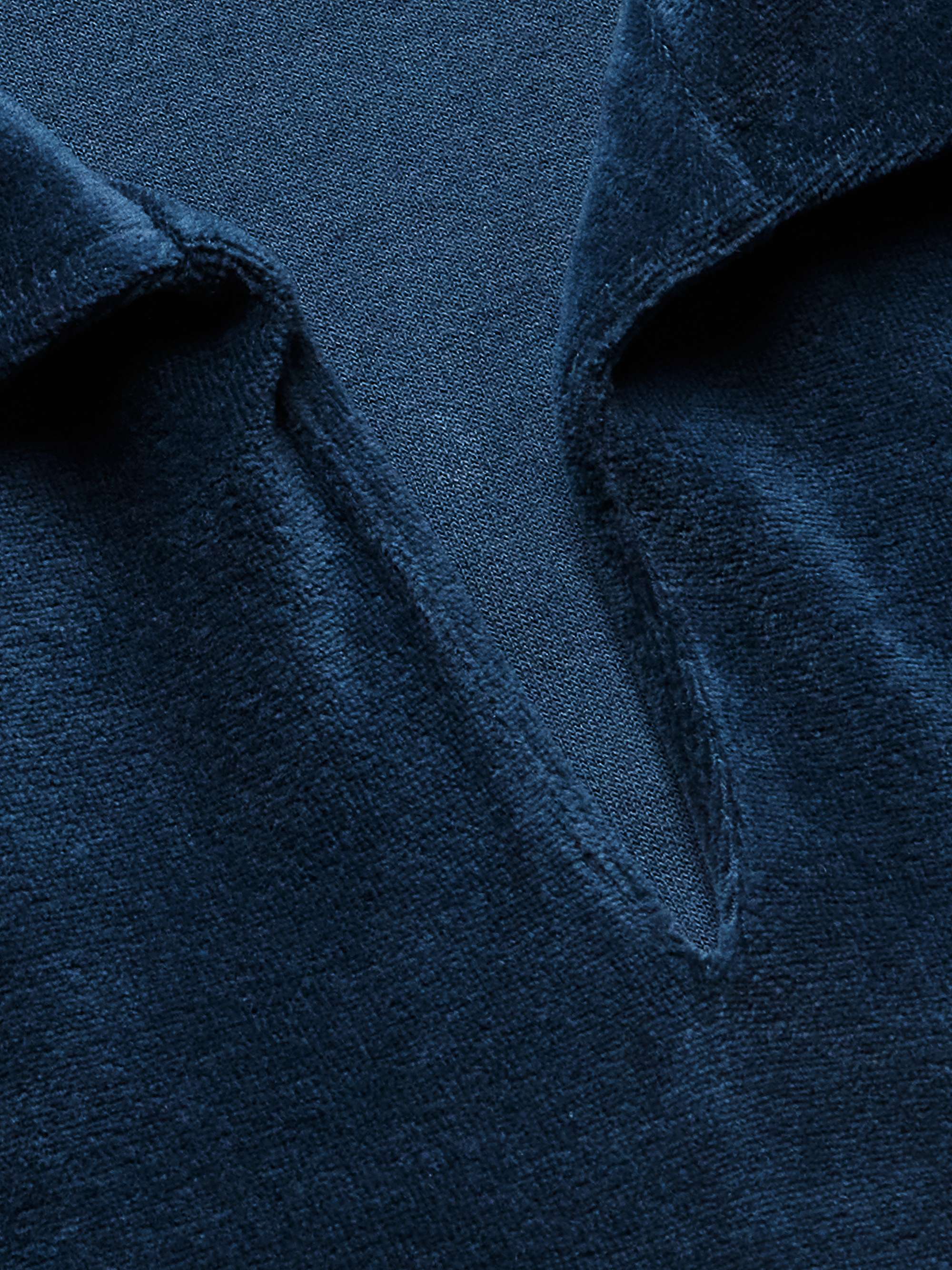 LORO PIANA Cotton and Silk-Blend Jersey Polo Shirt