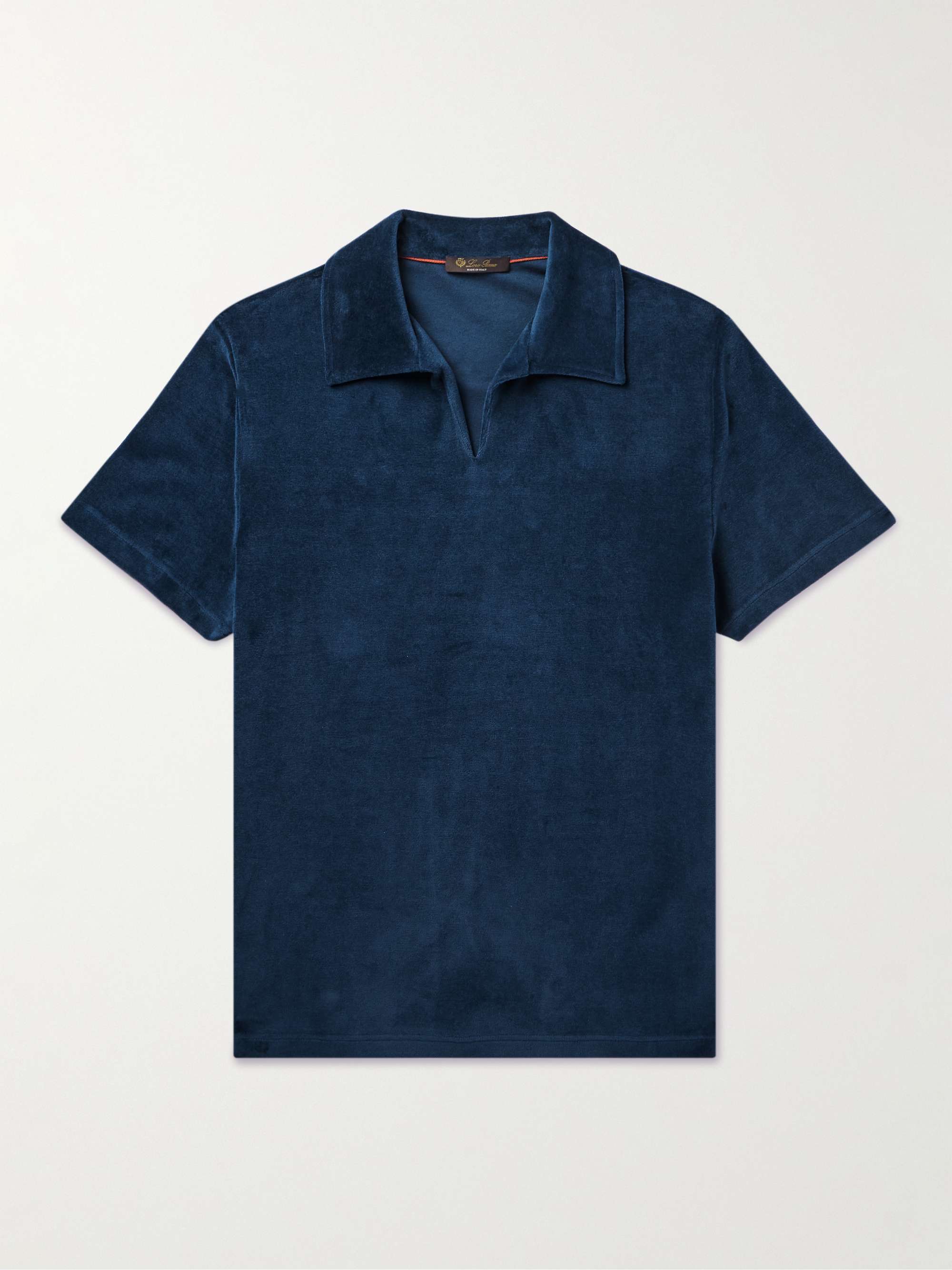 LORO PIANA Cotton and Silk-Blend Jersey Polo Shirt for Men | MR PORTER