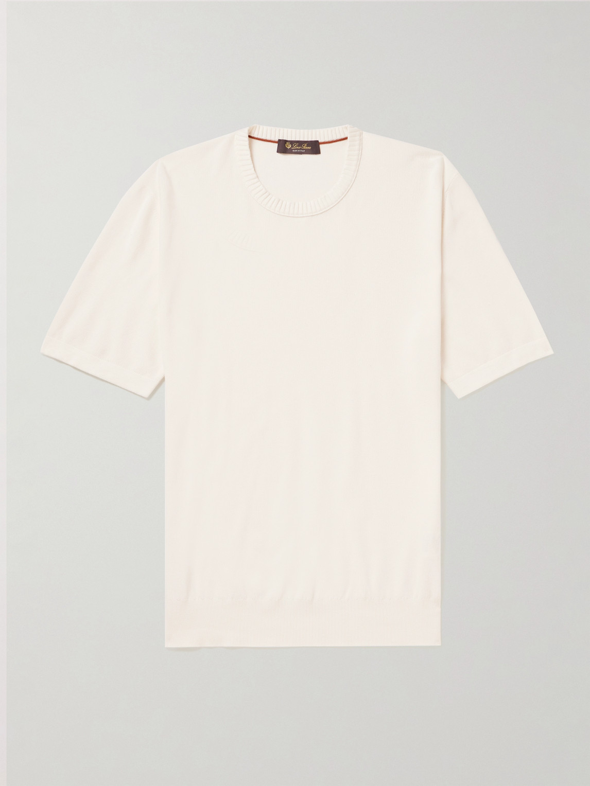 Loro Piana Cotton and Silk-Blend Piqué T-Shirt - Men