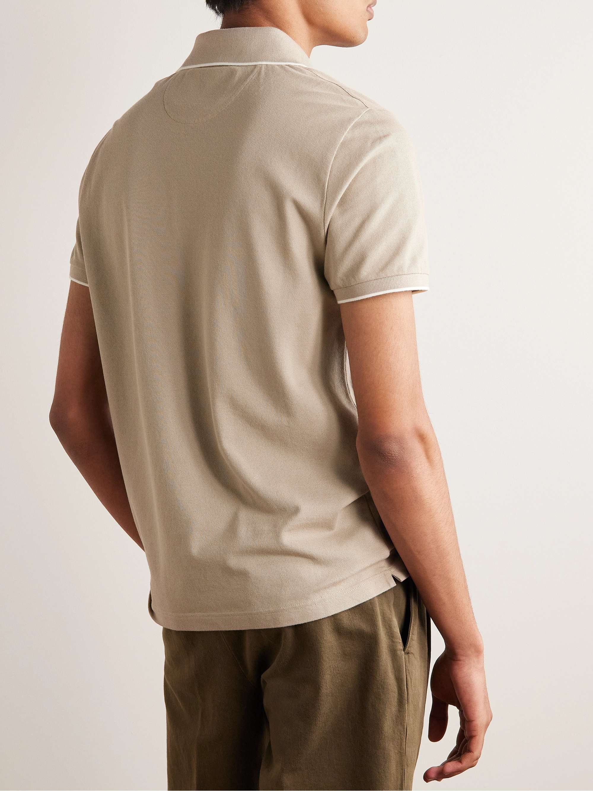 LORO PIANA Regatta Stretch-Cotton Piqué Polo Shirt
