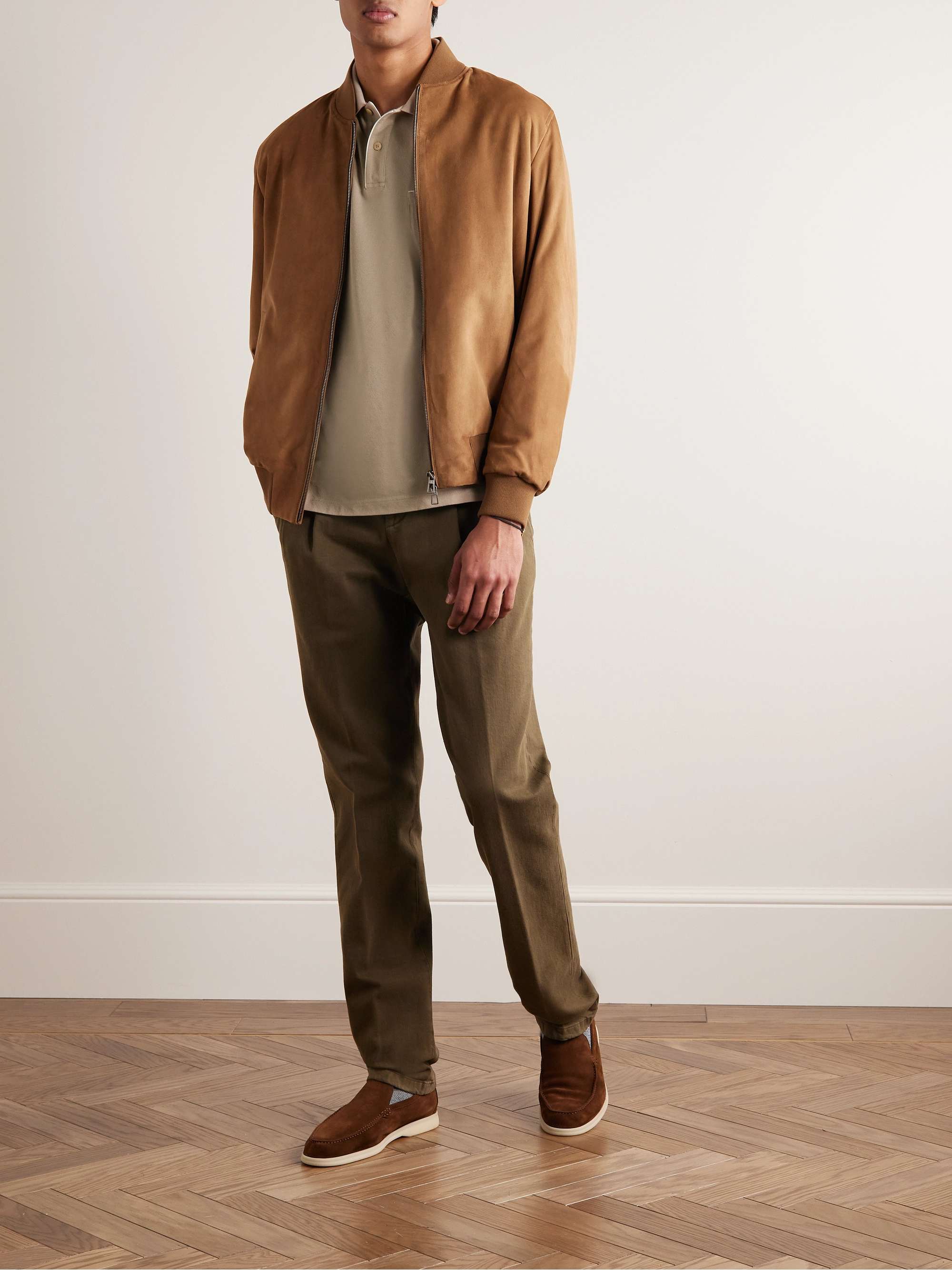 LORO PIANA Regatta Stretch-Cotton Piqué Polo Shirt