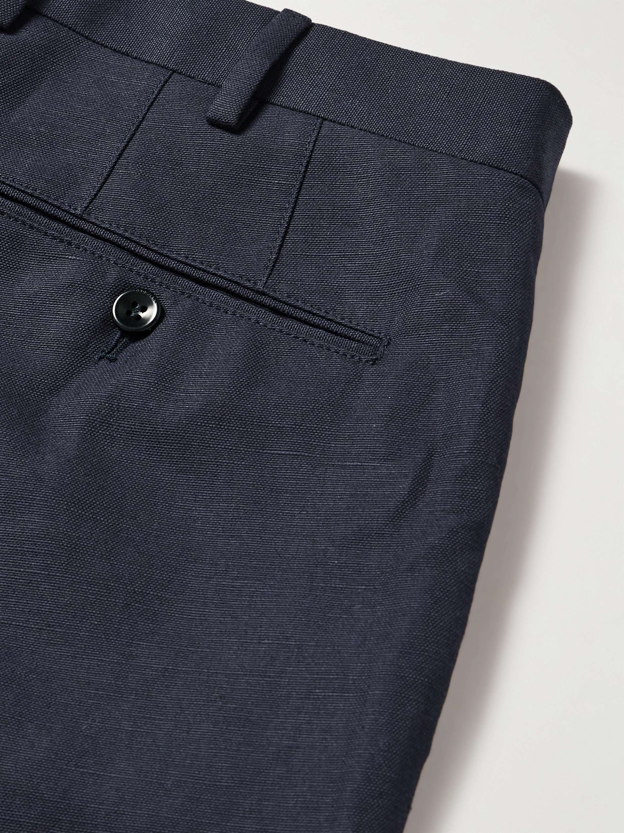 LORO PIANA Straight-Leg Linen Trousers