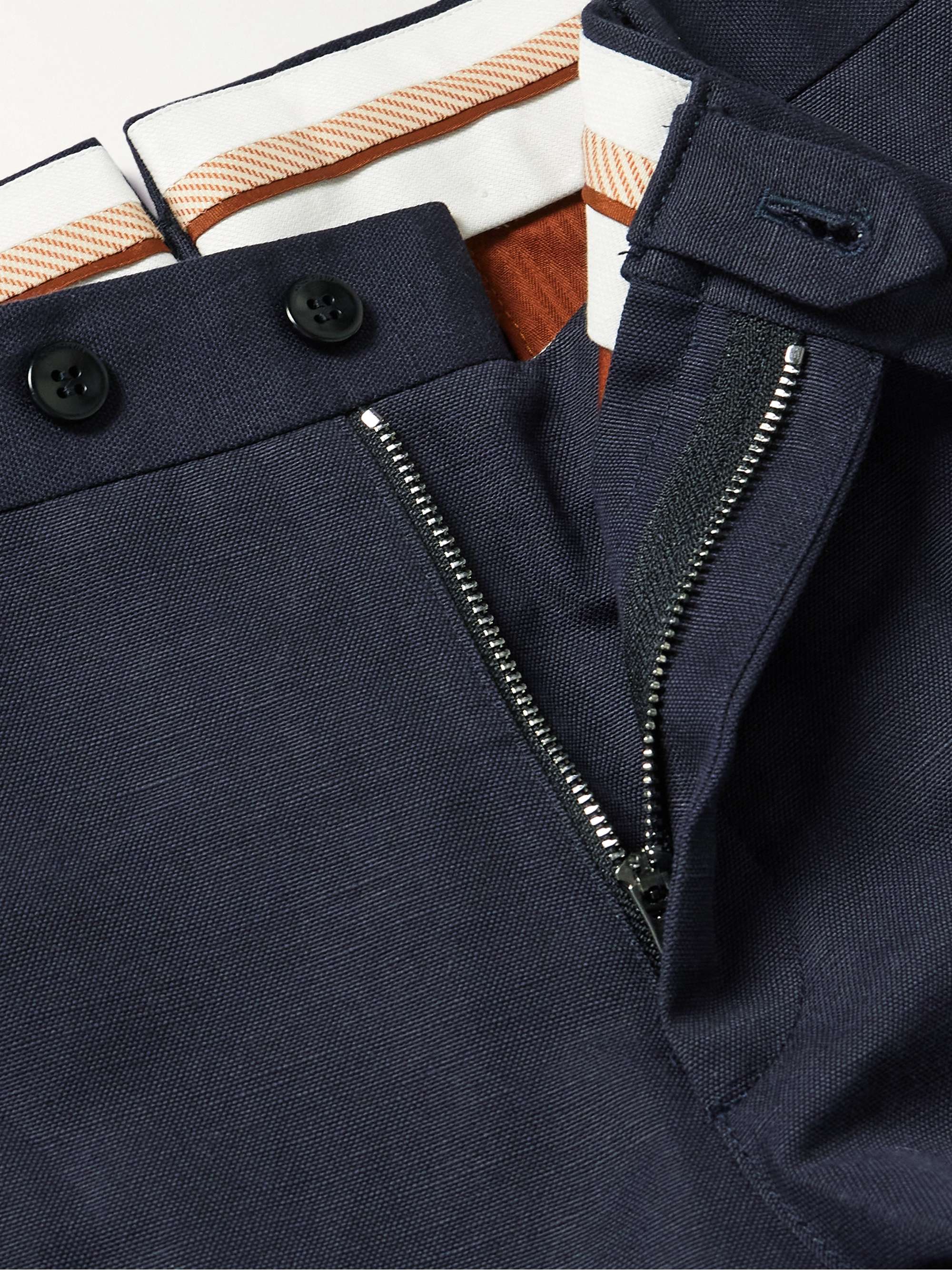 LORO PIANA Straight-Leg Linen Trousers