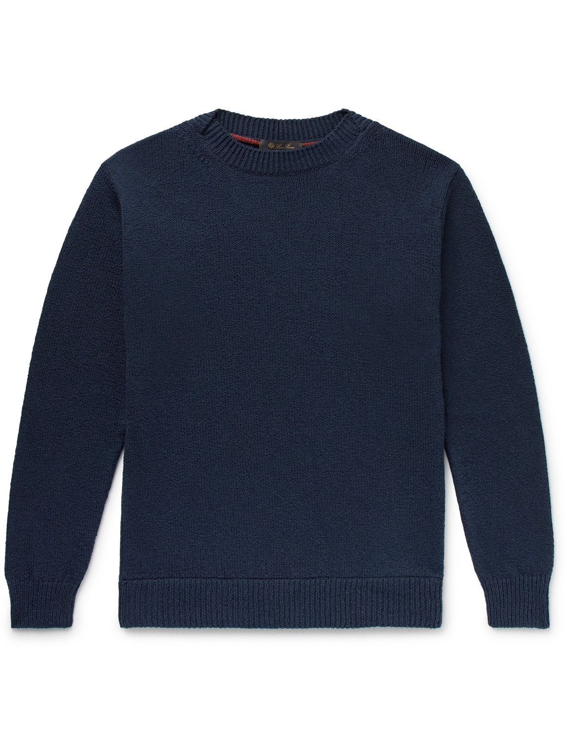 Loro Piana Cotton Sweater In Blue