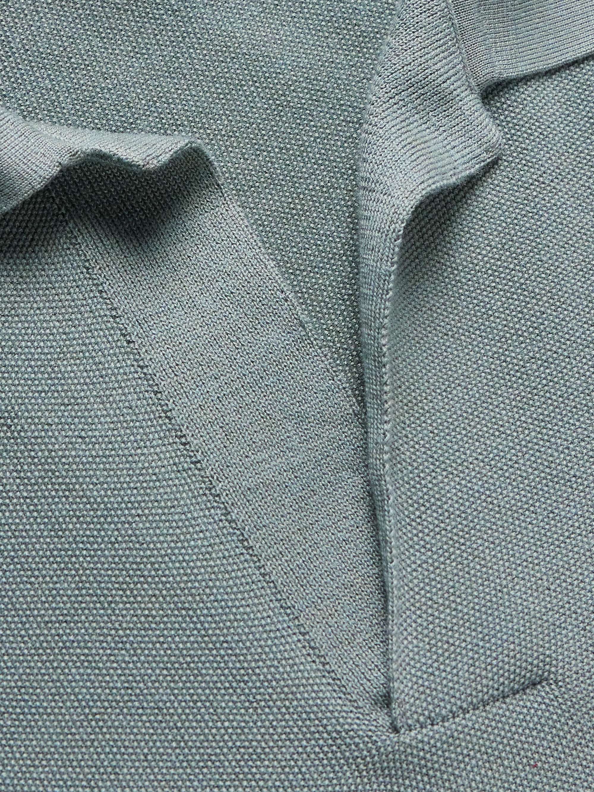 LORO PIANA Cotton and Silk-Blend Piqué Polo Shirt