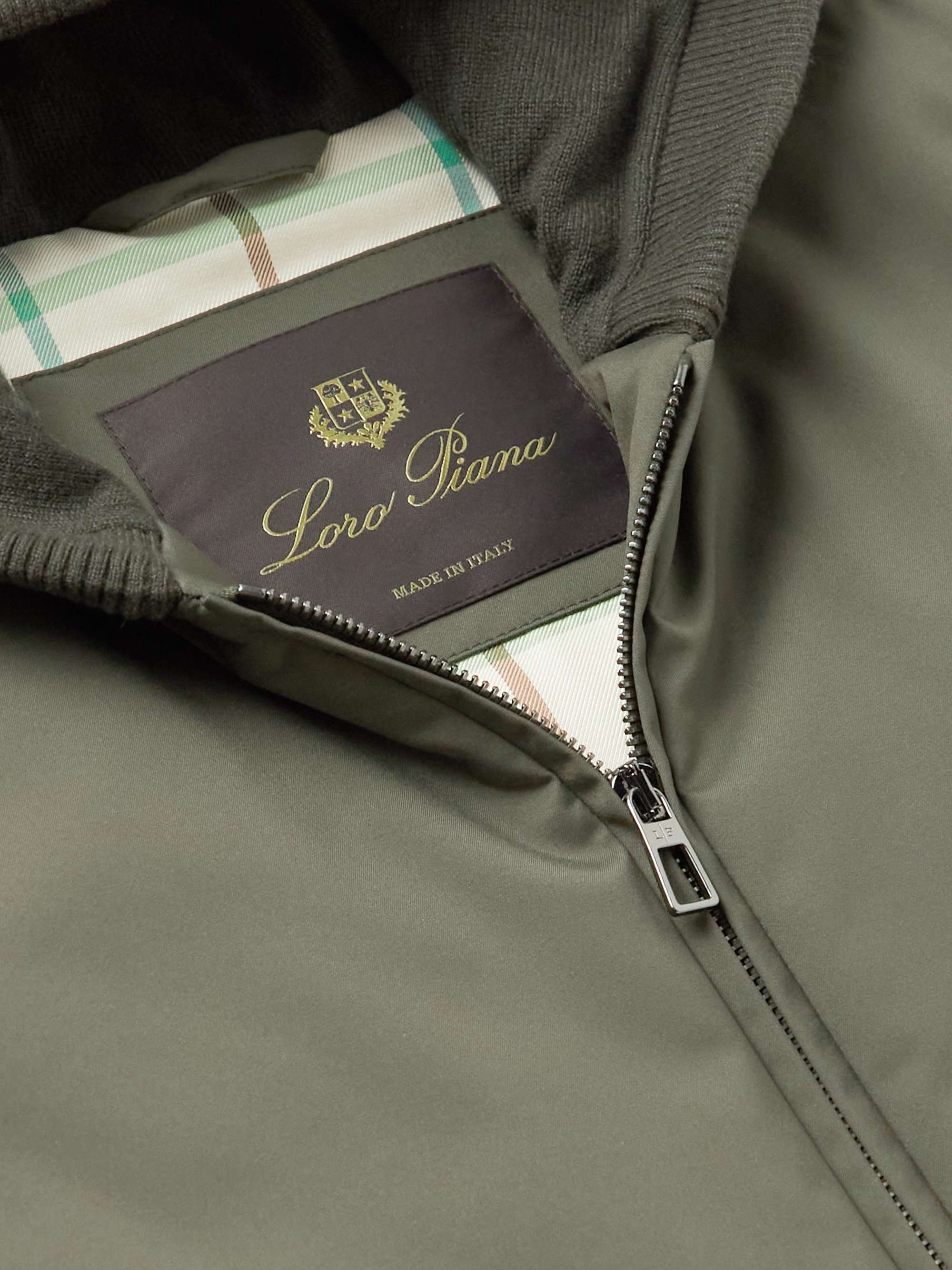 LORO PIANA Wallace Storm System® Cashmere-Trimmed Padded Nylon Hooded Gilet