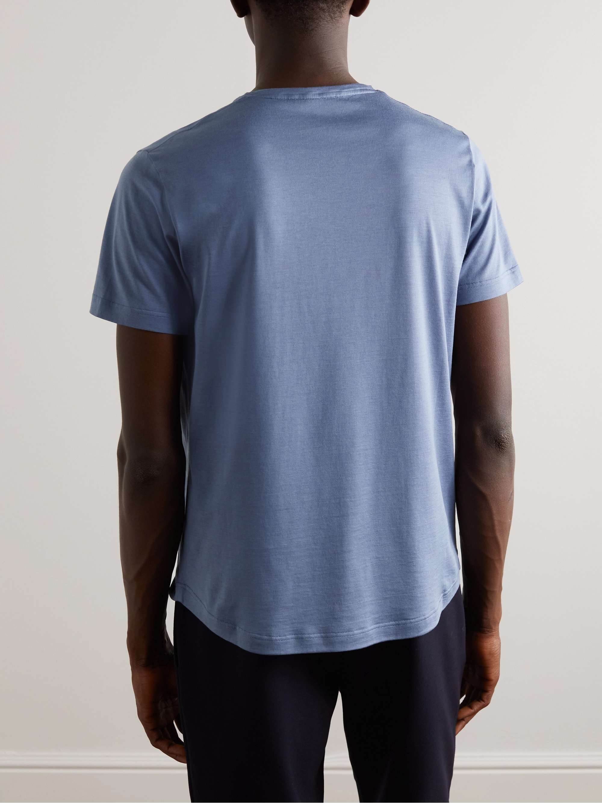 LORO PIANA Slim-Fit Silk and Cotton-Blend Jersey T-Shirt