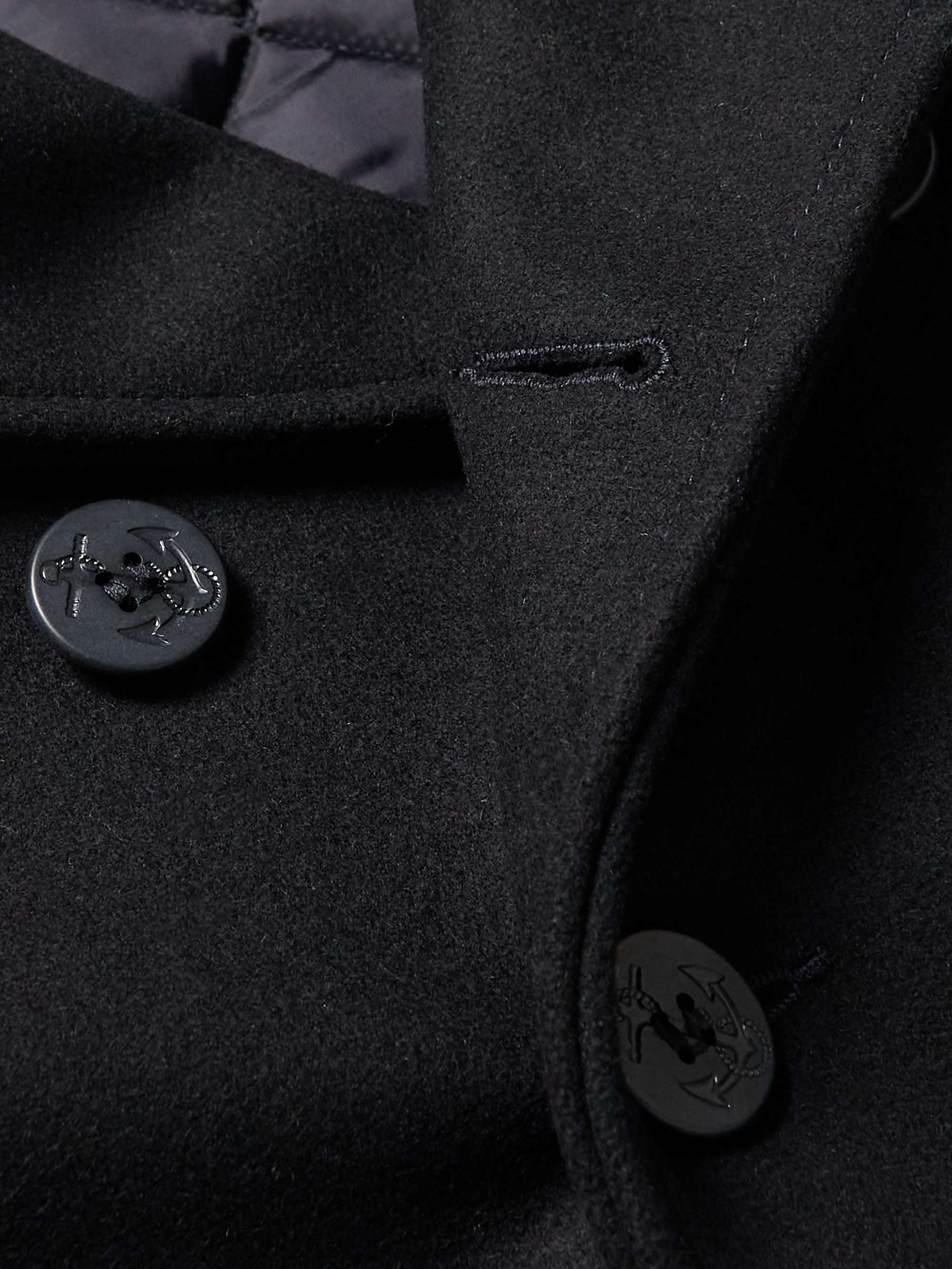 SCHOTT Melton Wool-Blend Peacoat