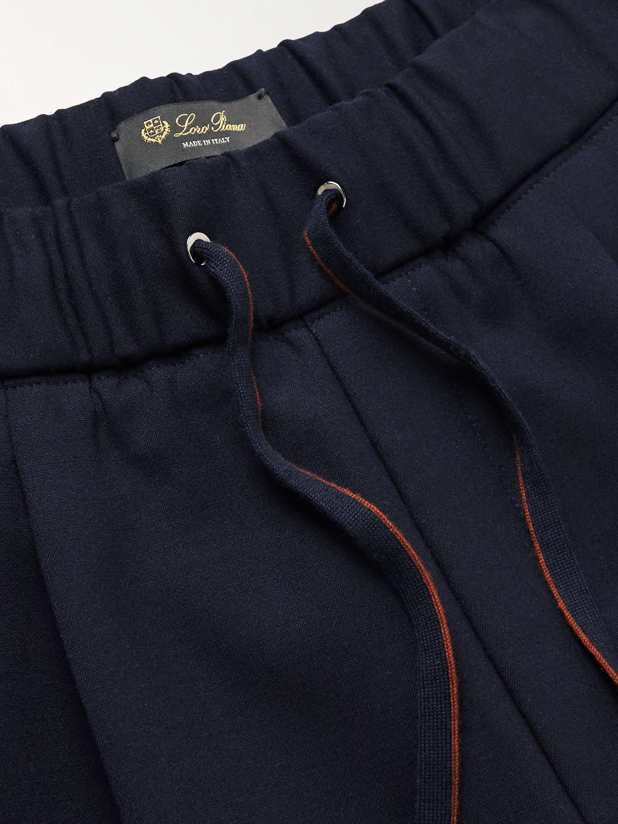 LORO PIANA Holburn Tapered Stretch Wish Virgin Wool Sweatpants