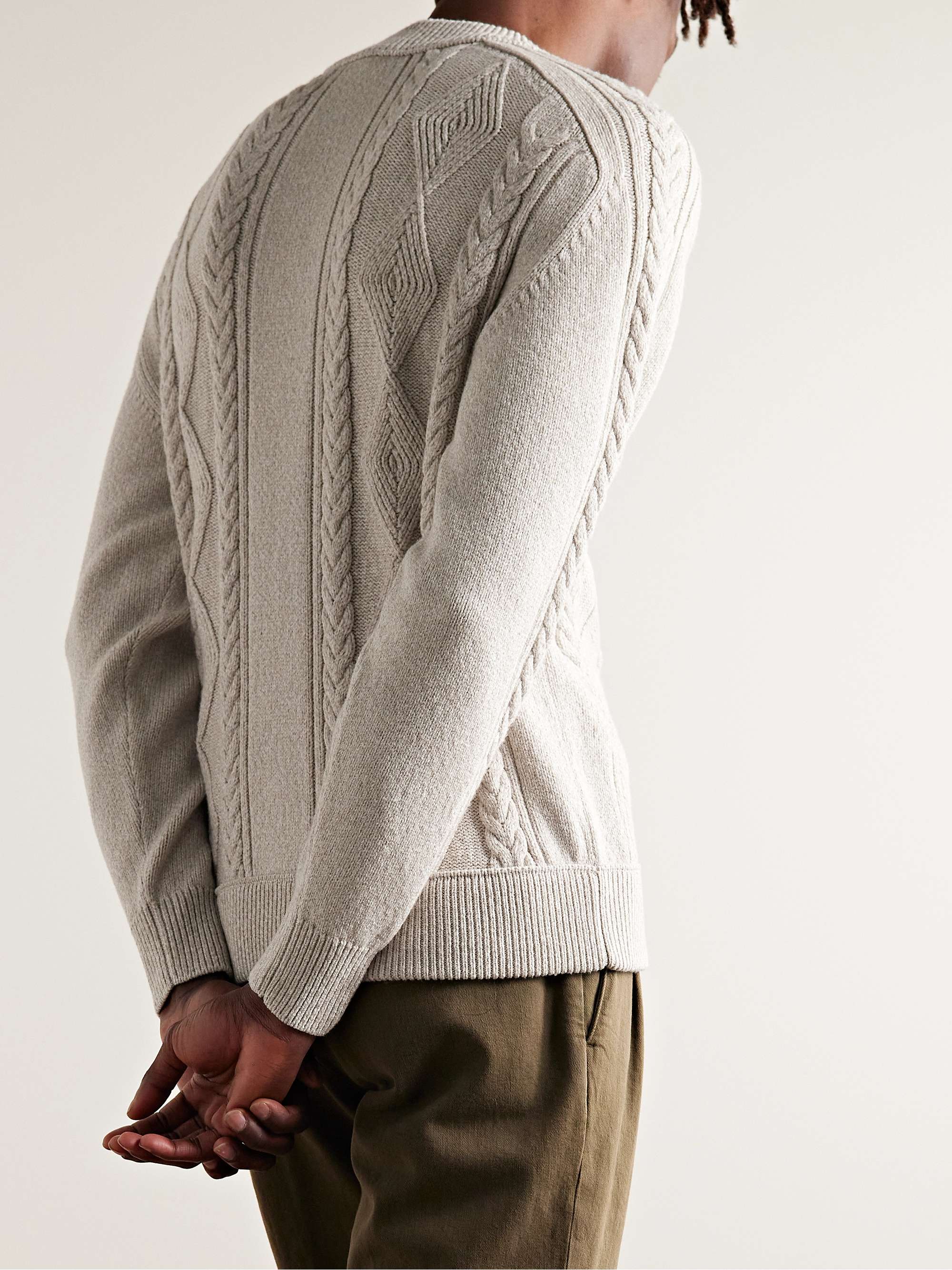 LORO PIANA Versilia CableKnit Wool Sweater for Men MR PORTER