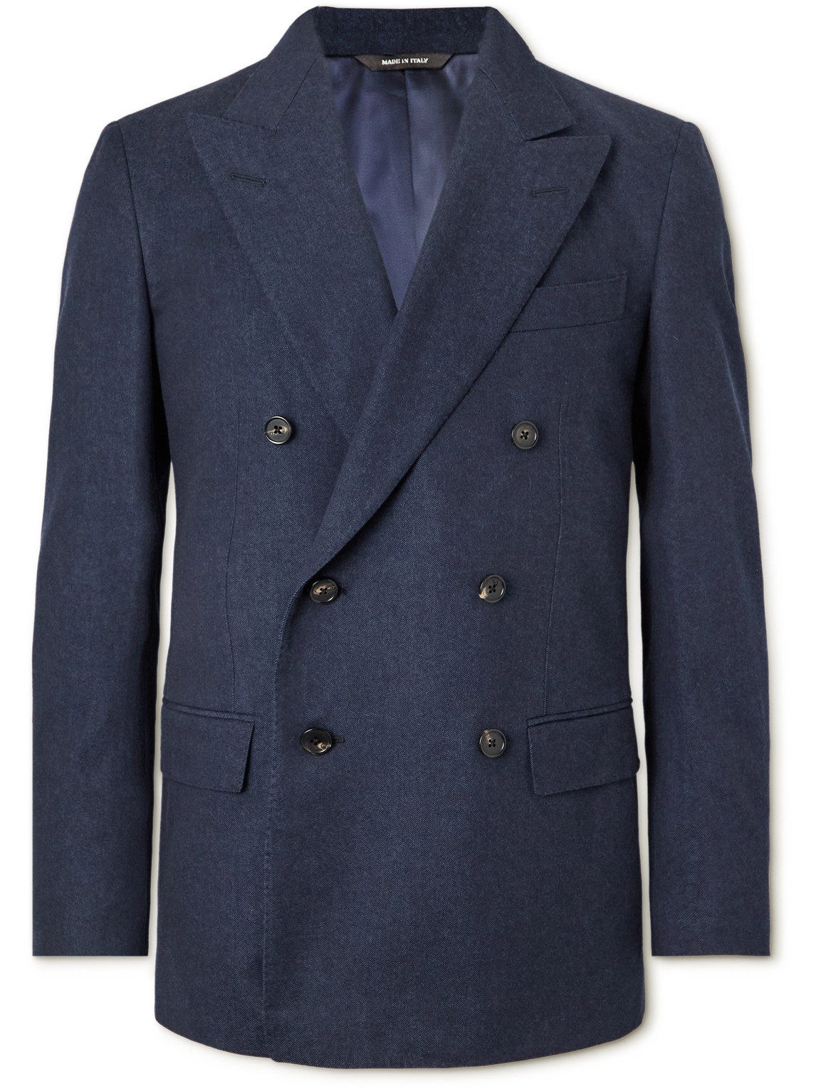 ジャケット・アウター LORO PIANA DOUBLE BREASTED JACKET LORO PIANA Double-Breasted Virgin Wool-Twill Suit Jacket for