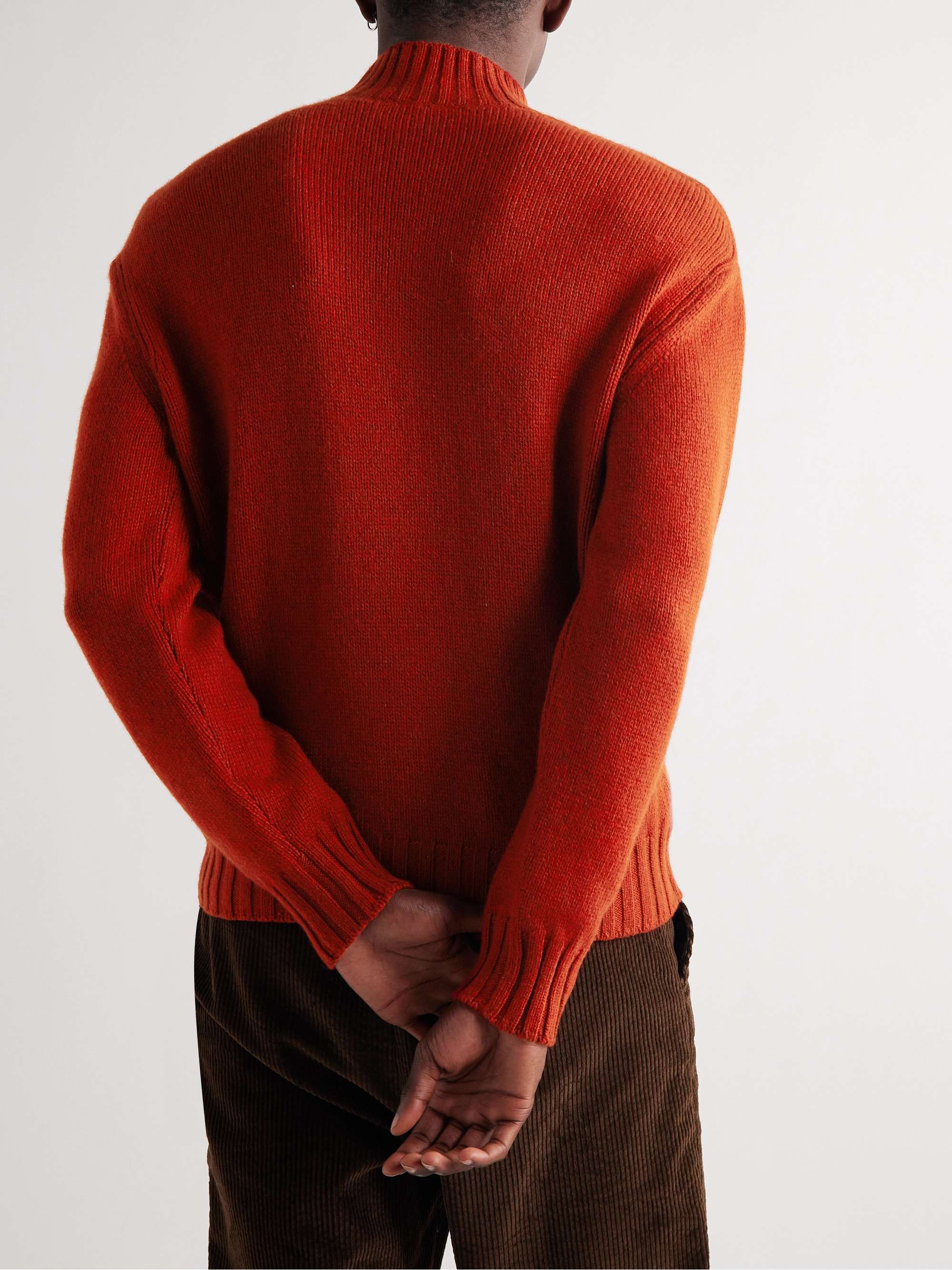 LORO PIANA Cashmere Mock-Neck Sweater