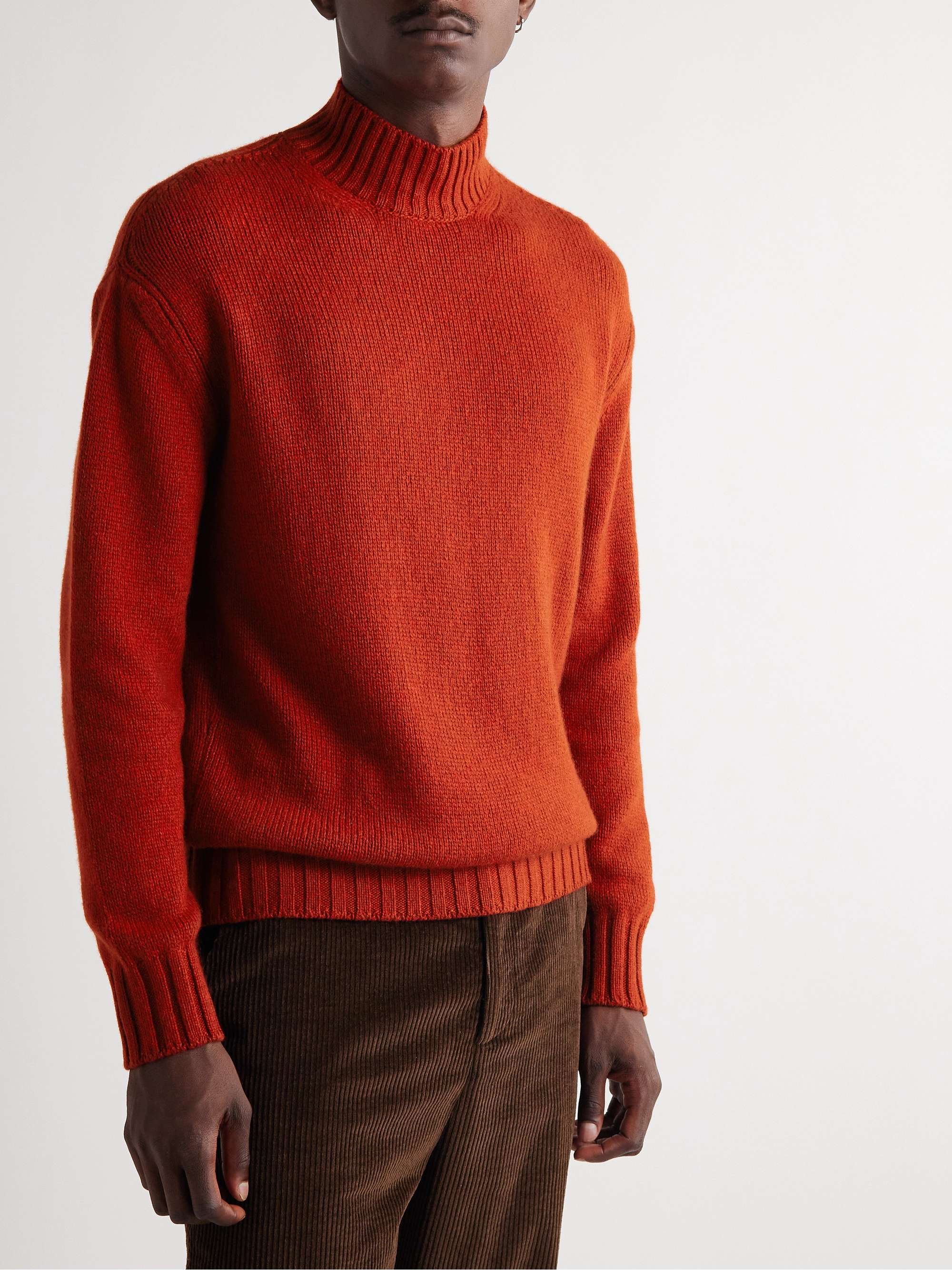LORO PIANA Cashmere Mock-Neck Sweater