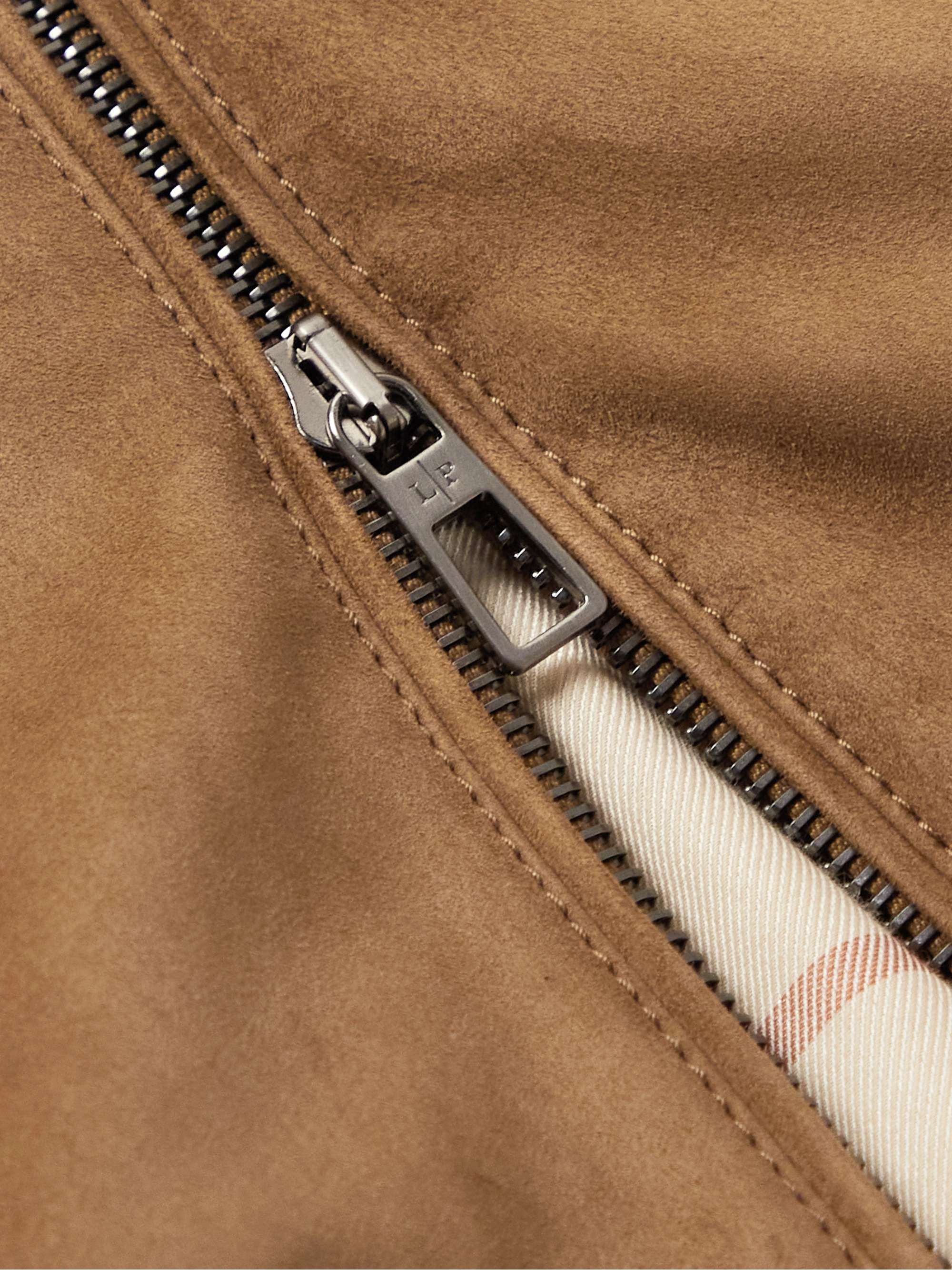 LORO PIANA LP IVY Suede Bomber Jacket