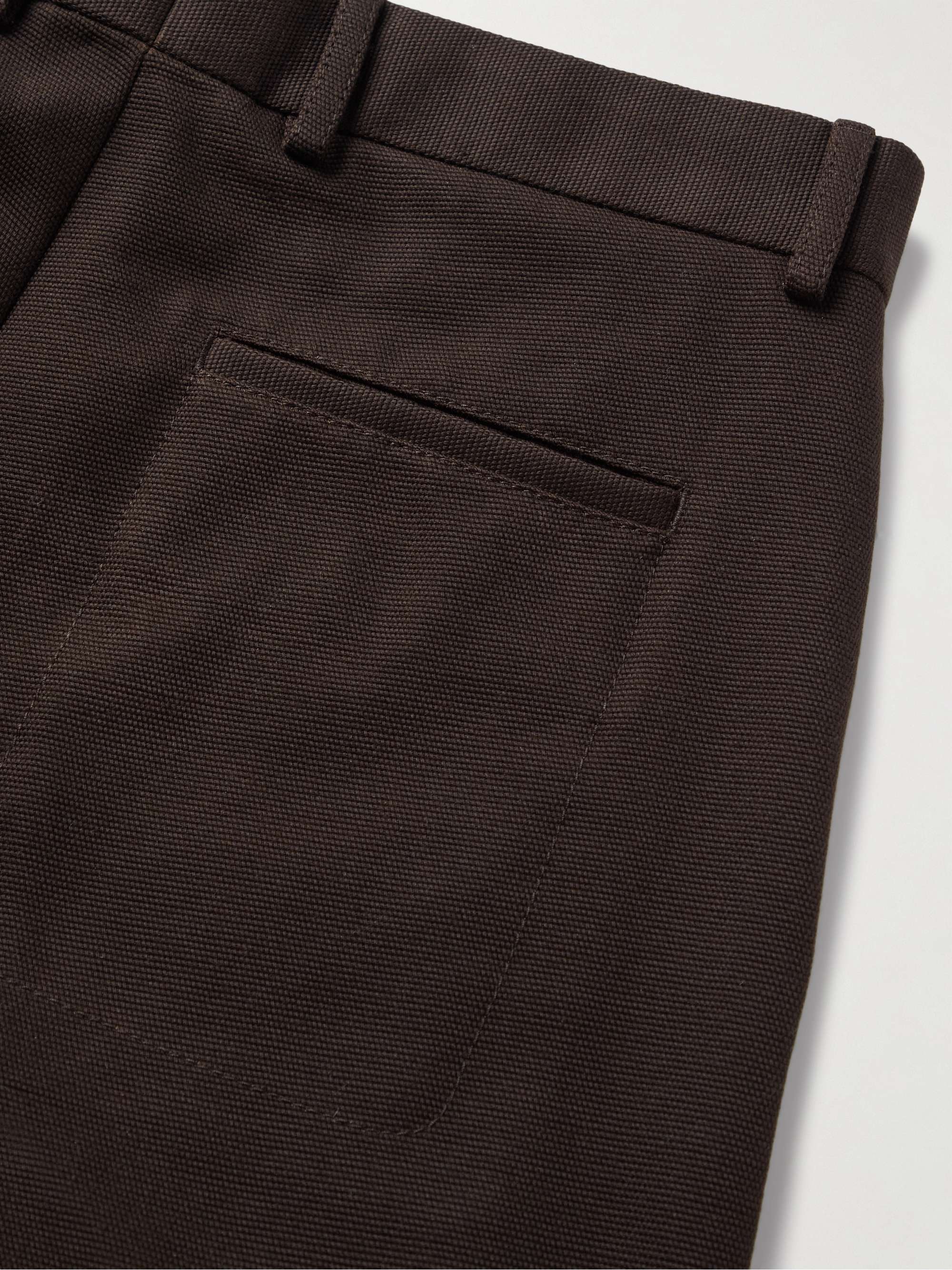 LORO PIANA Merse Straight-Leg Cotton Oxford Trousers