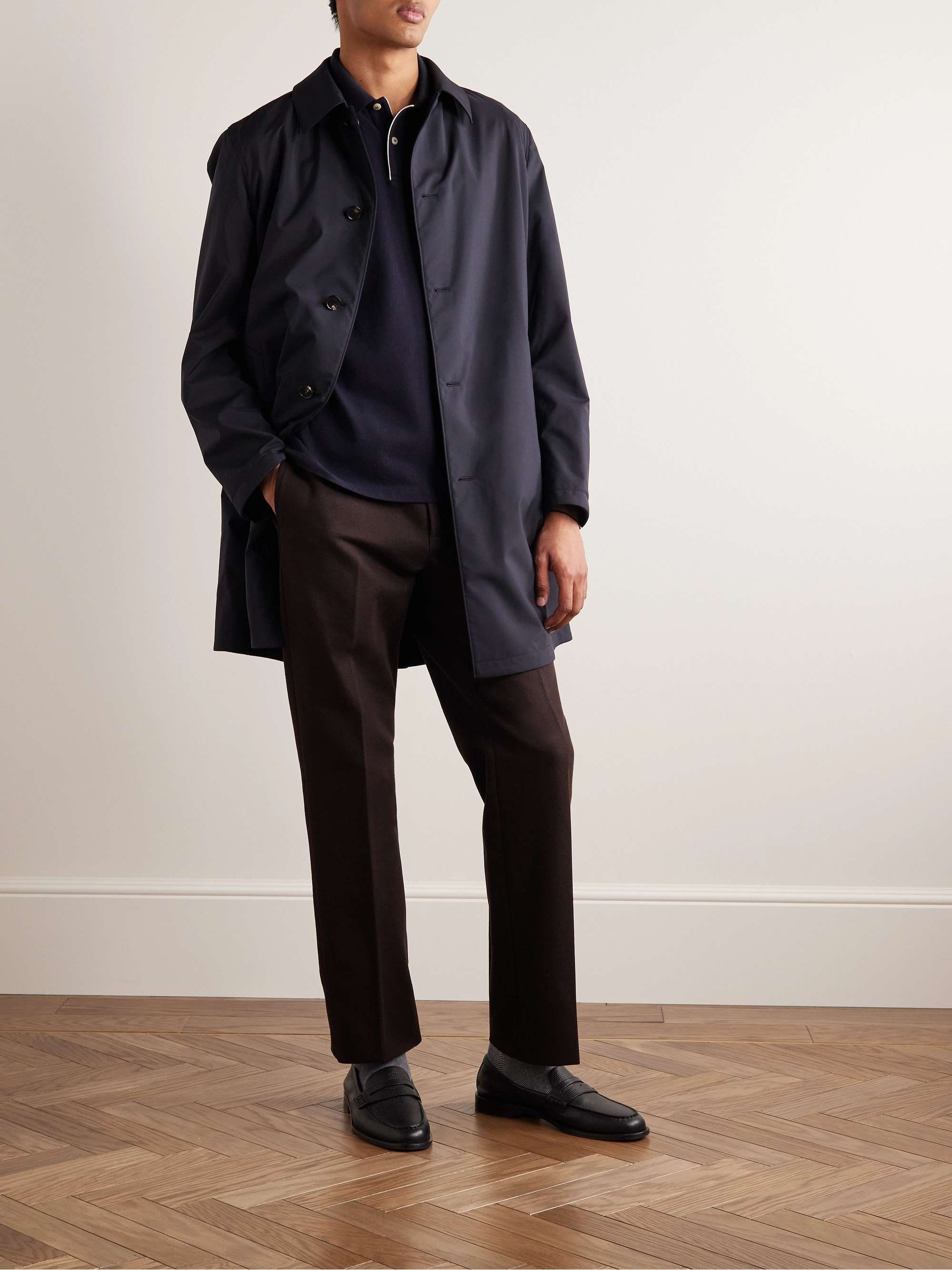 LORO PIANA Merse Straight-Leg Cotton Oxford Trousers