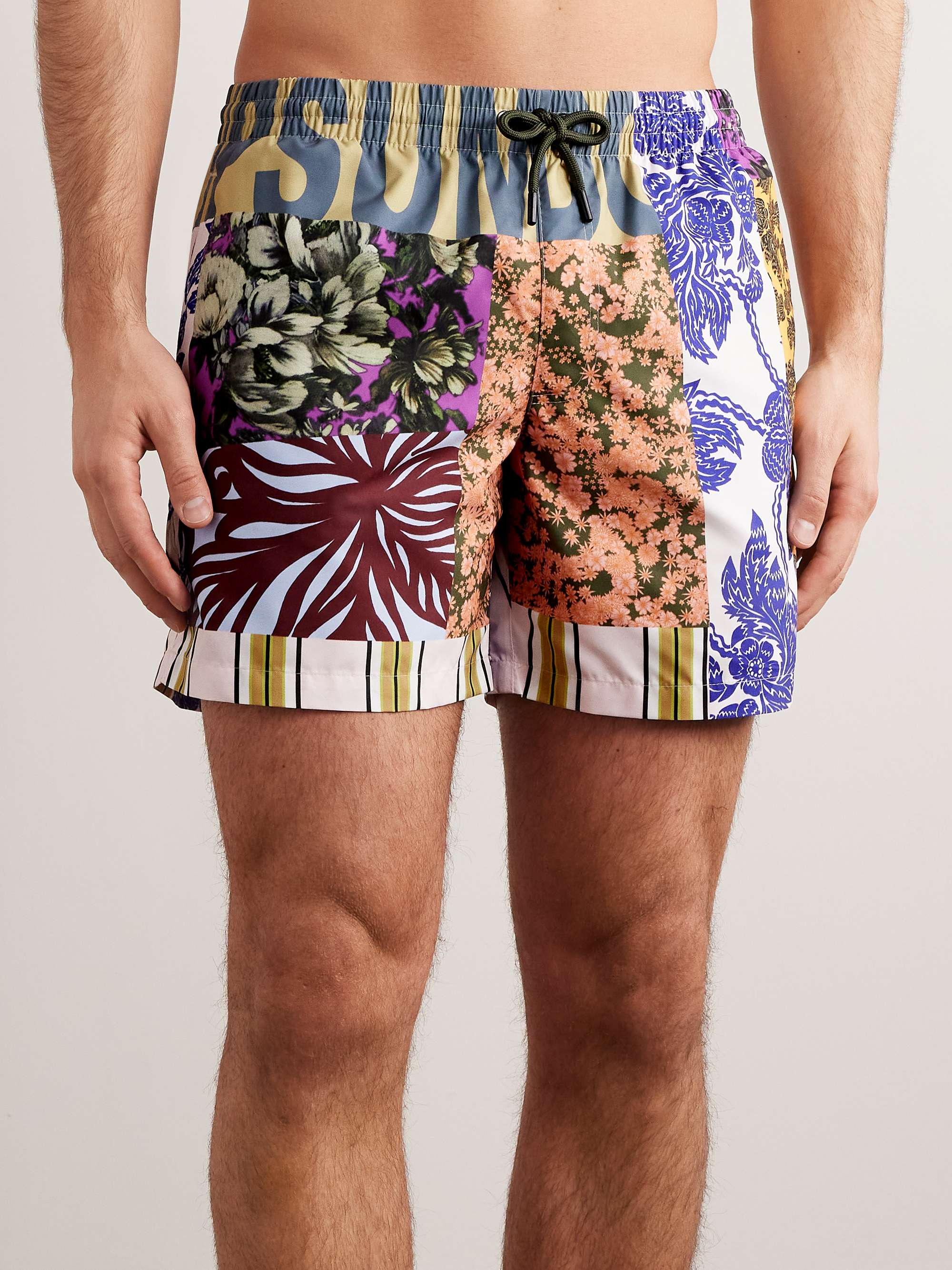 DRIES VAN NOTEN Mid-Length Printed Swim Shorts for Men | MR PORTER