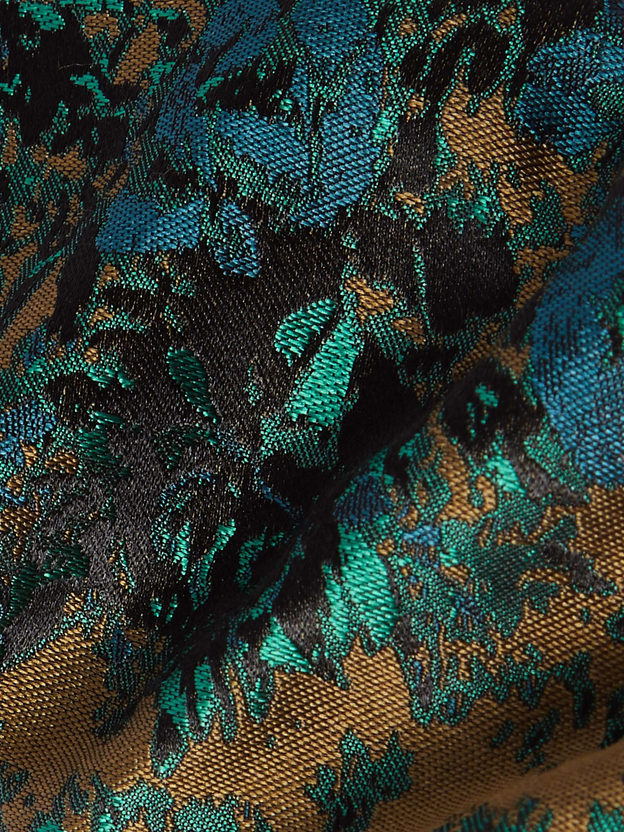 DRIES VAN NOTEN 8cm Patchwork Silk-Jacquard Tie
