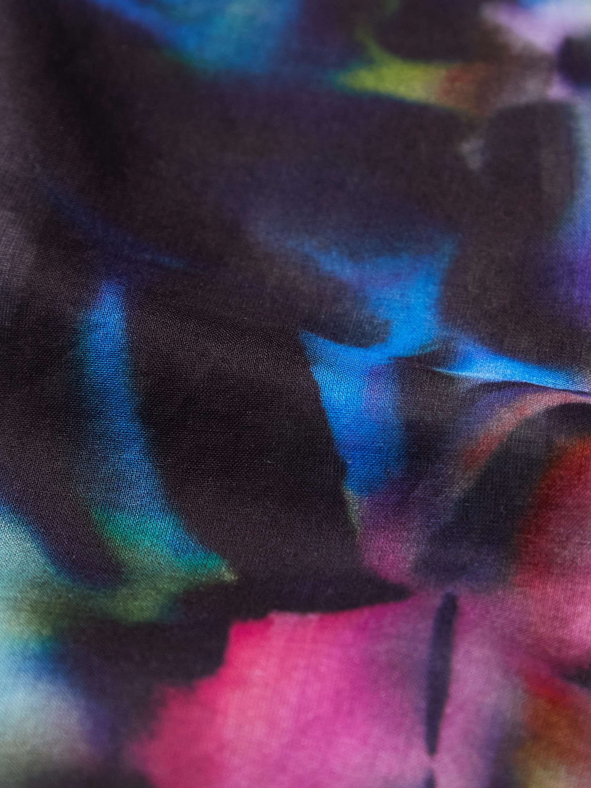 DRIES VAN NOTEN Camp-Collar Printed Mesh Shirt