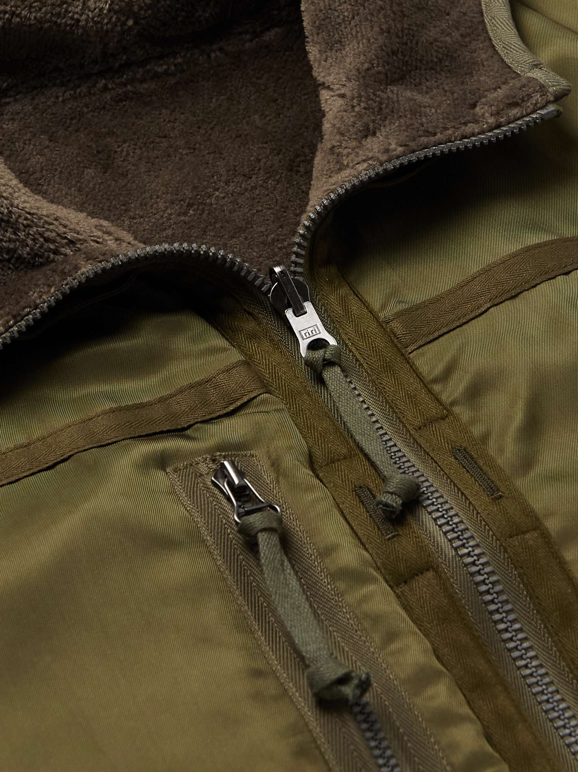 VISVIM Reversible Fleece-Lined Linen and Cotton-Blend Twill Parka