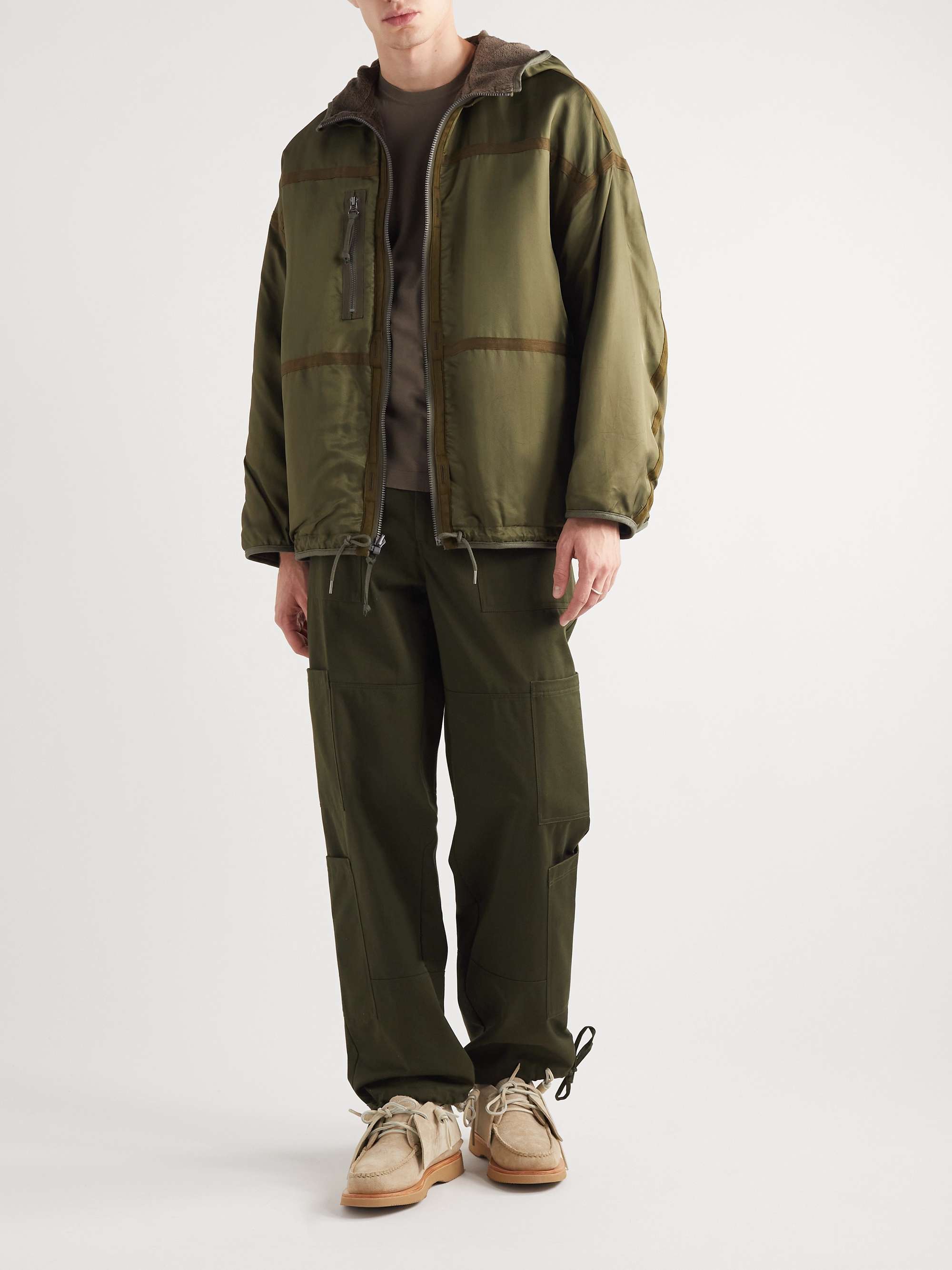 VISVIM Reversible Fleece-Lined Linen and Cotton-Blend Twill Parka for Men