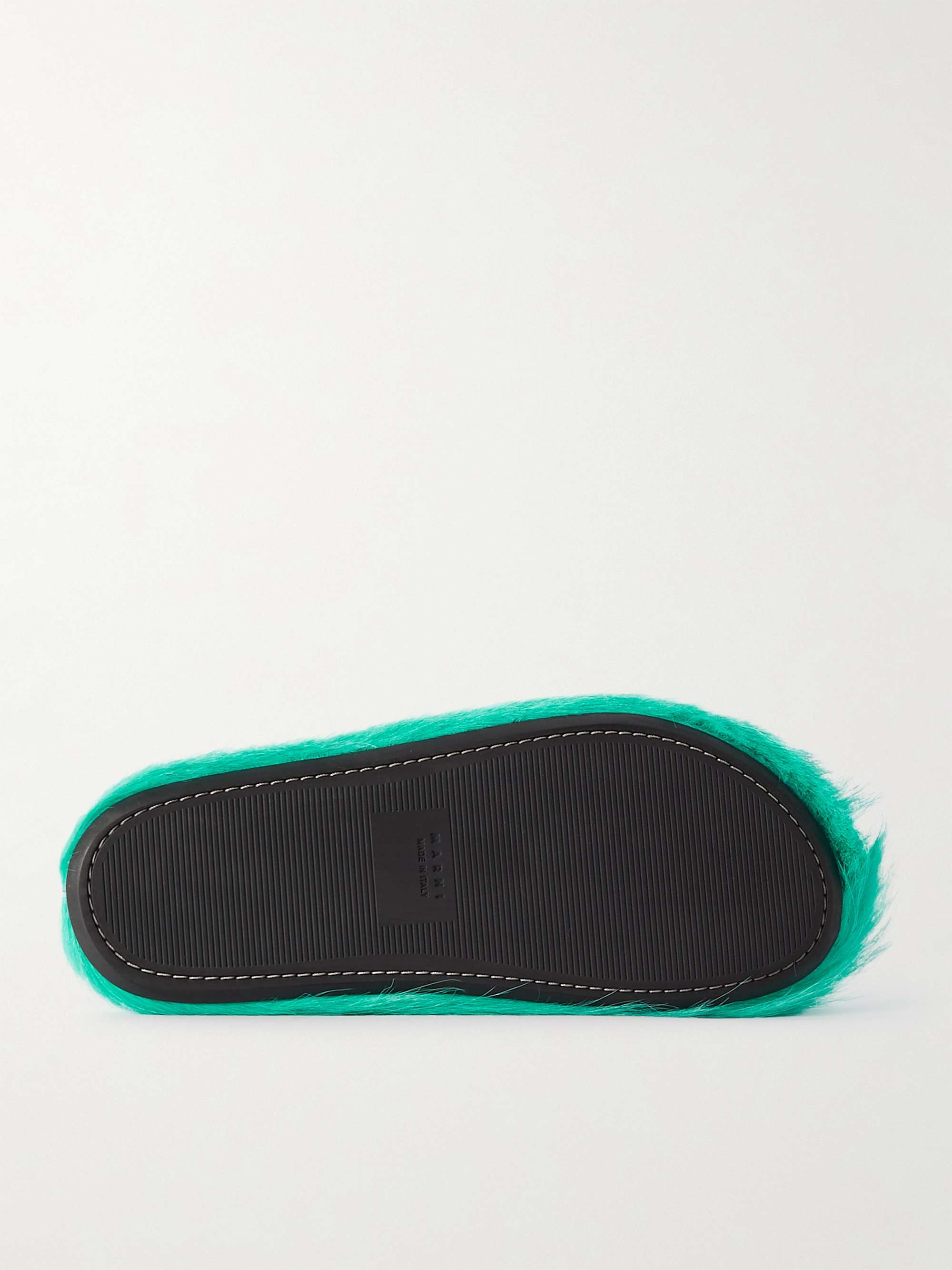 MARNI Fussbett Calf Hair Slippers