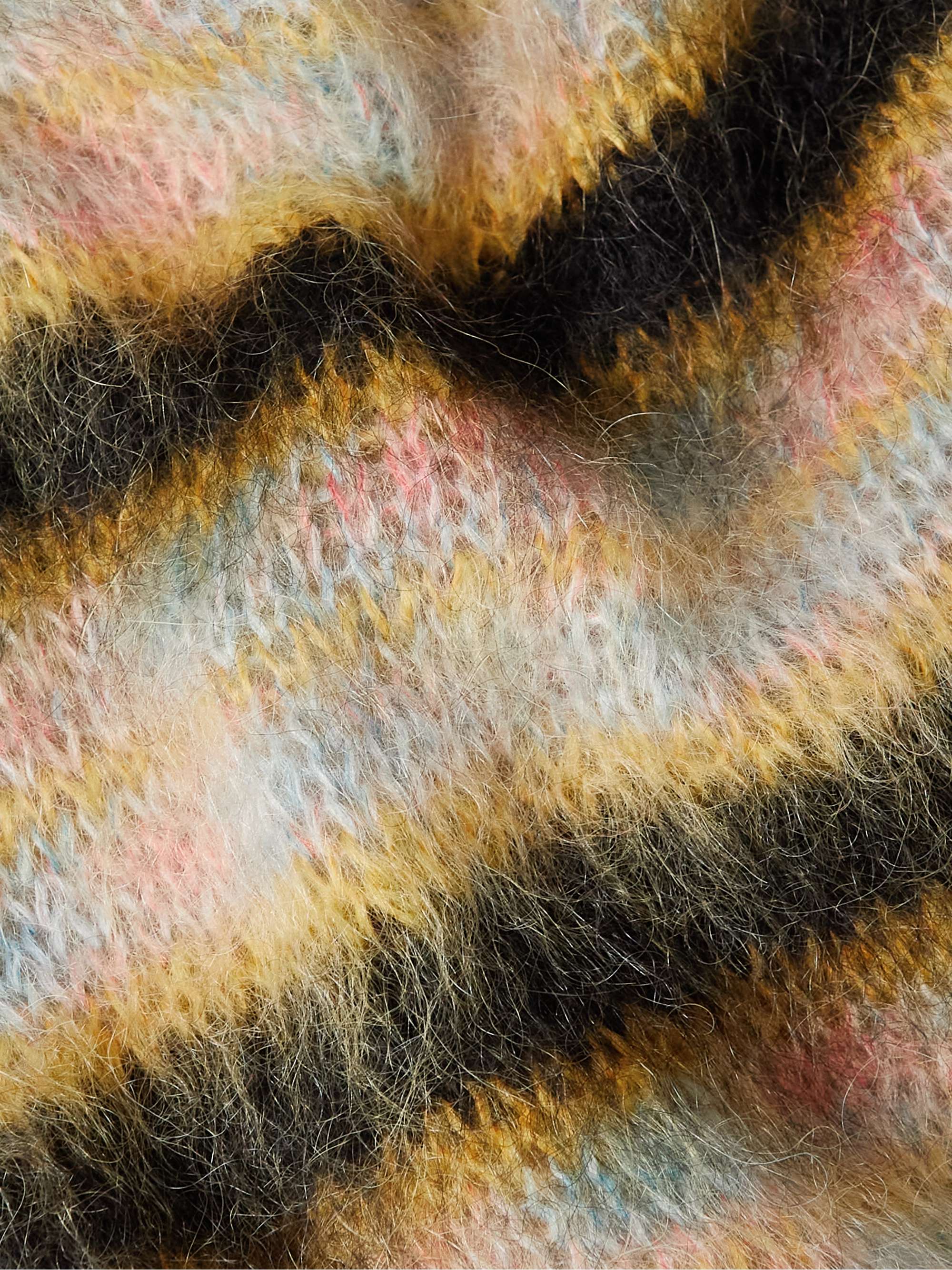 MARNI Striped Mohair-Blend Sweater