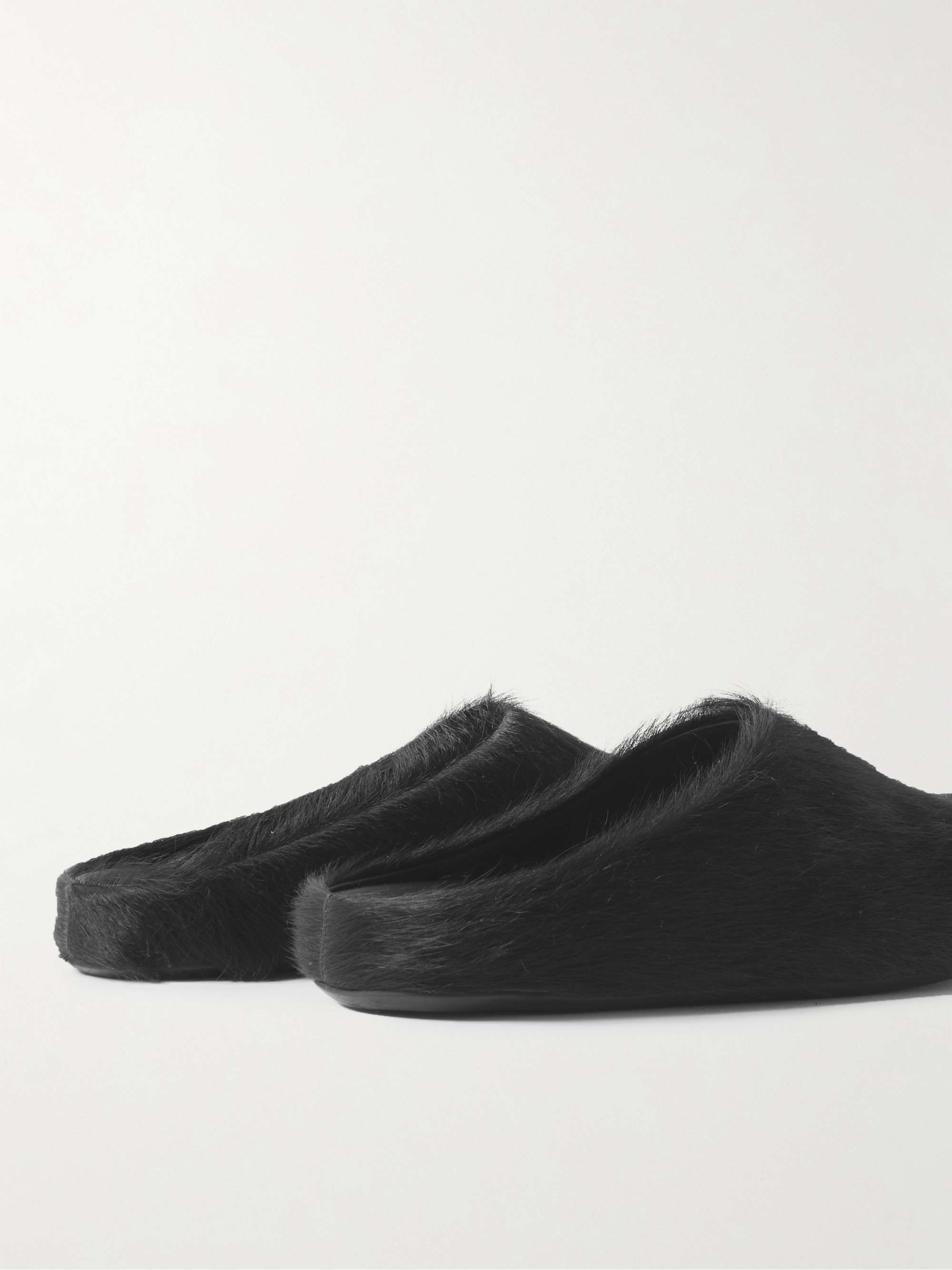 MARNI Fussbett Calf Hair Slippers