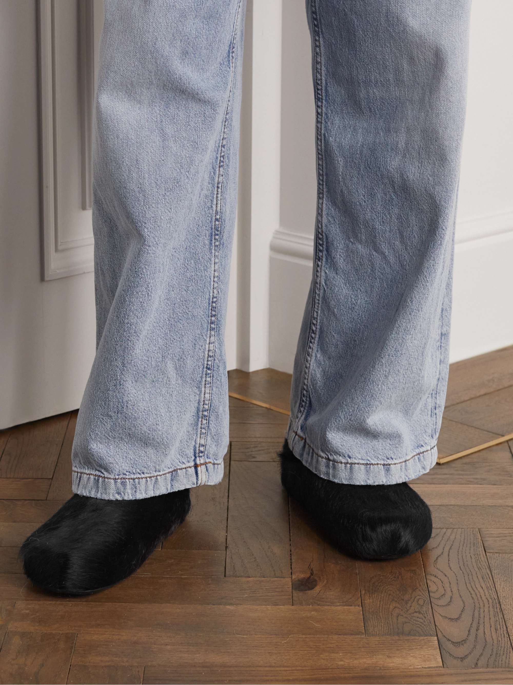 MARNI Fussbett Calf Hair Slippers