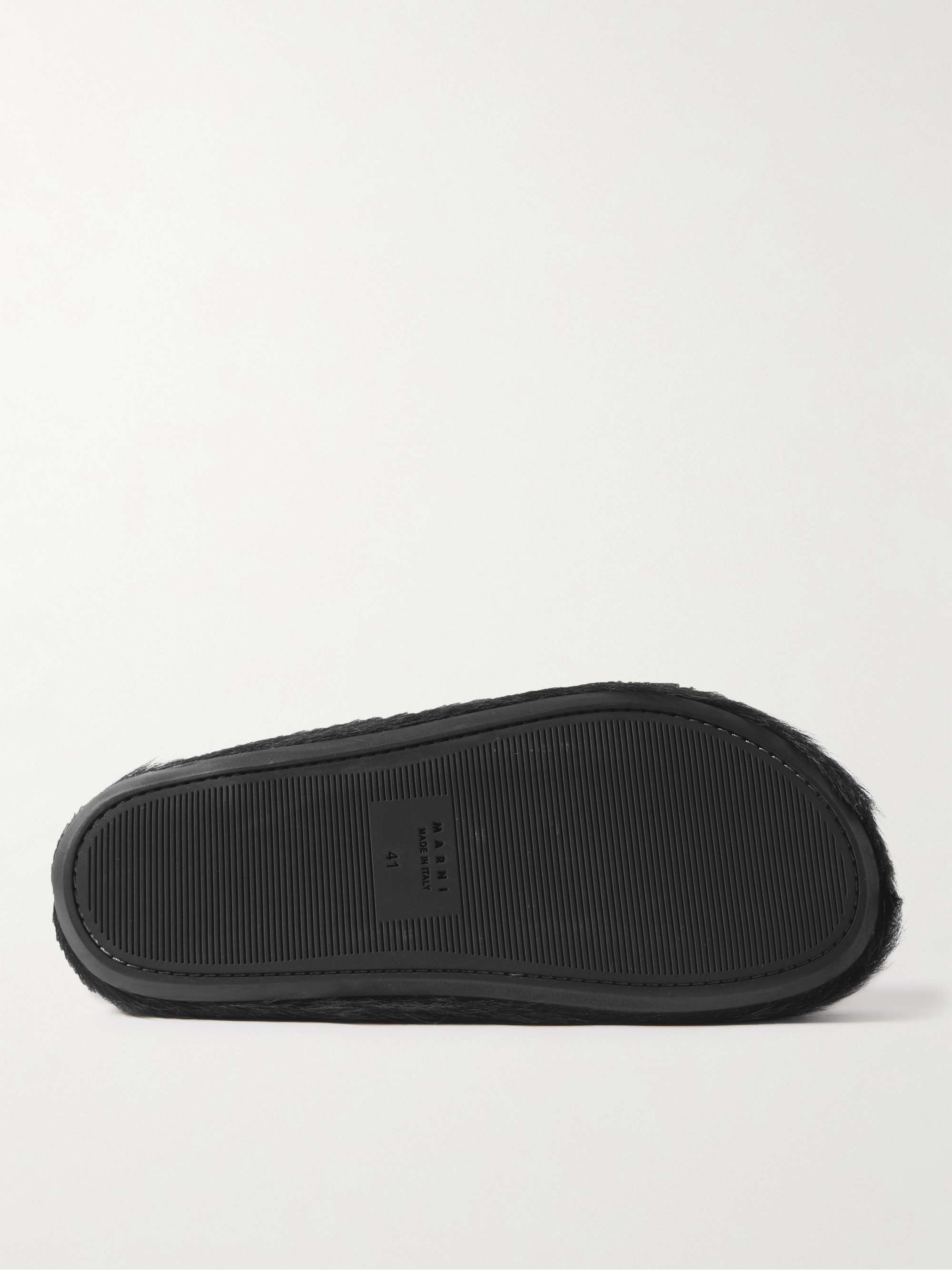 MARNI Fussbett Calf Hair Slippers
