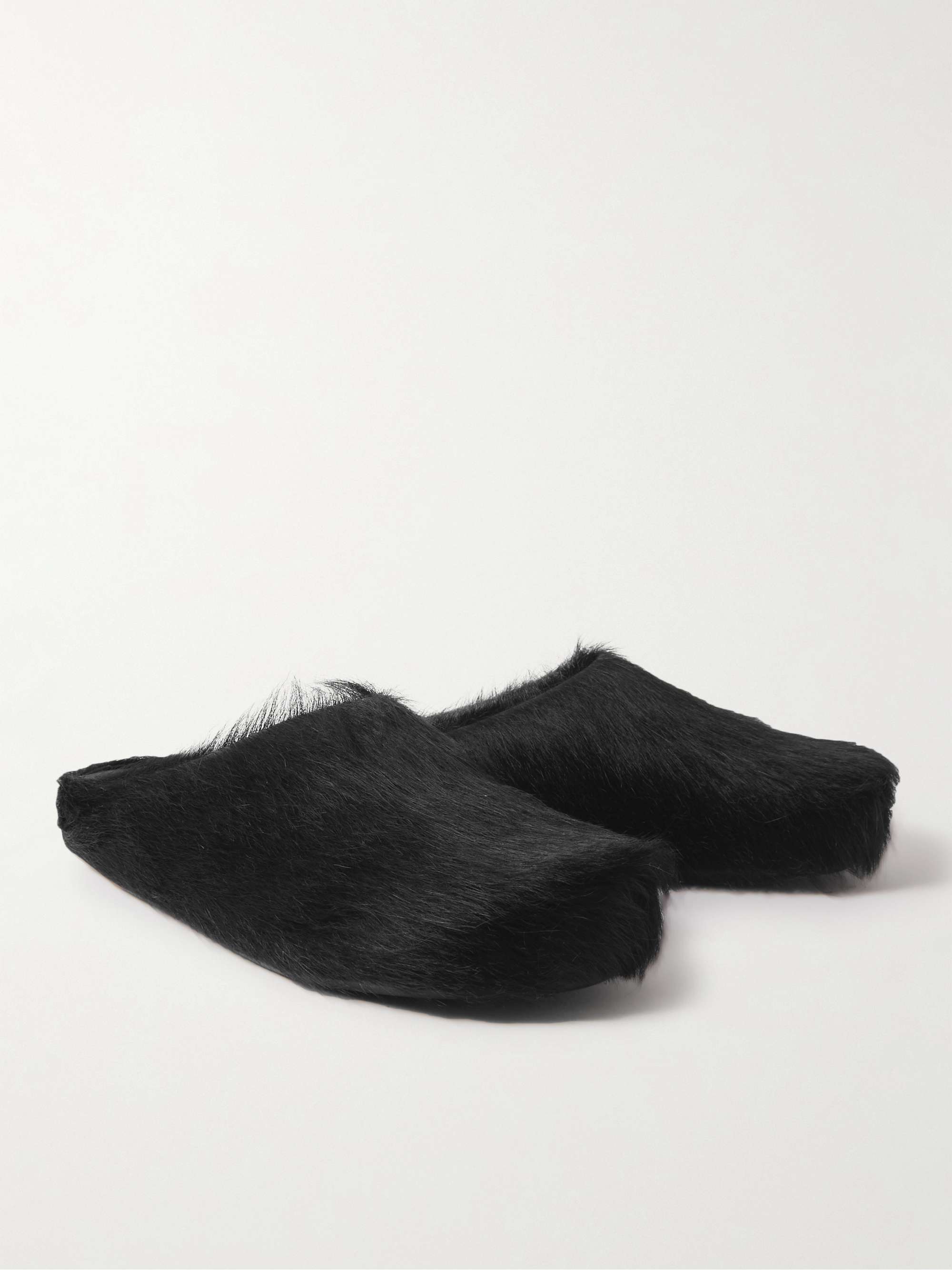 MARNI Fussbett Calf Hair Slippers