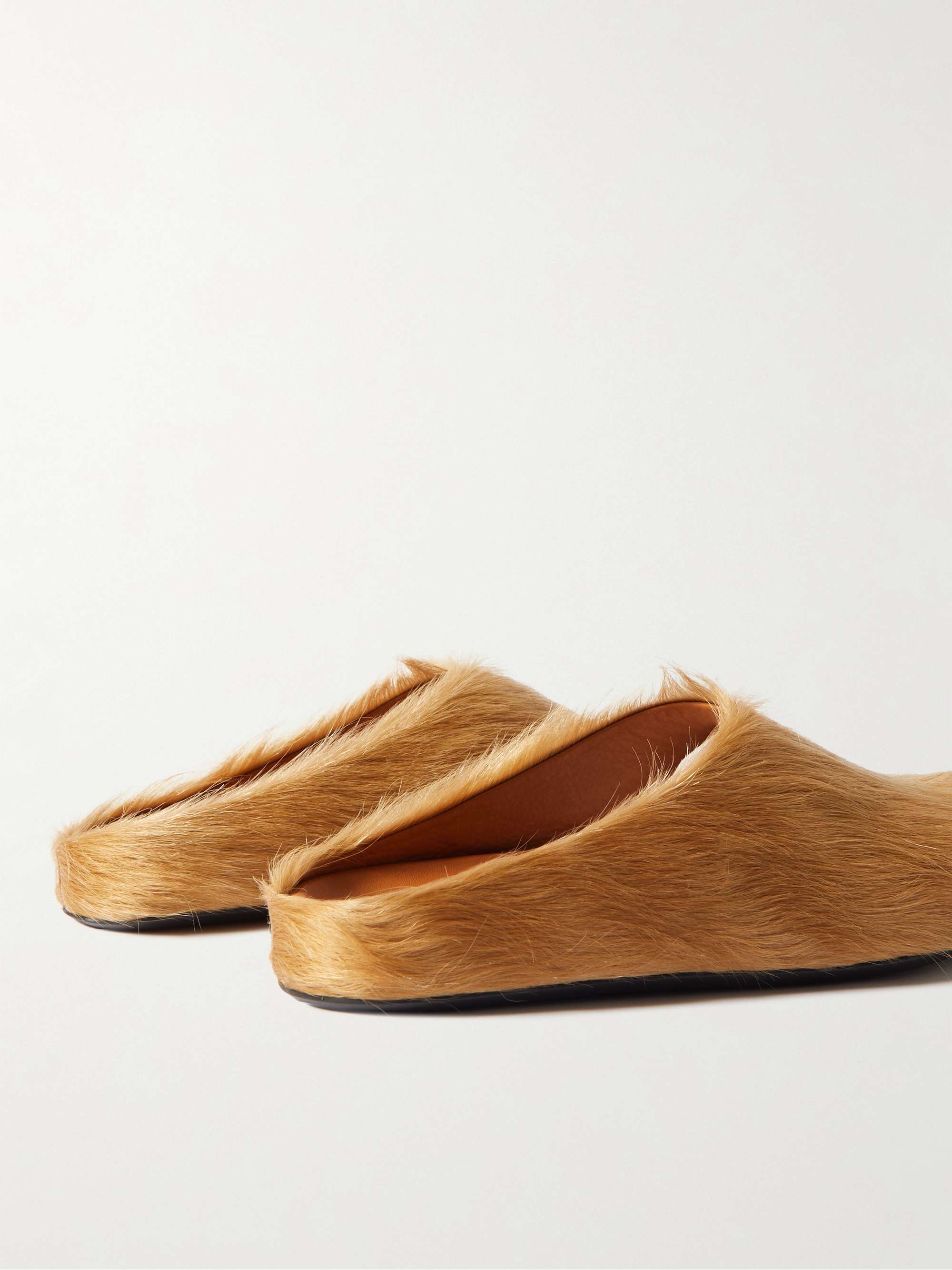 MARNI Fussbett Calf Hair Slippers