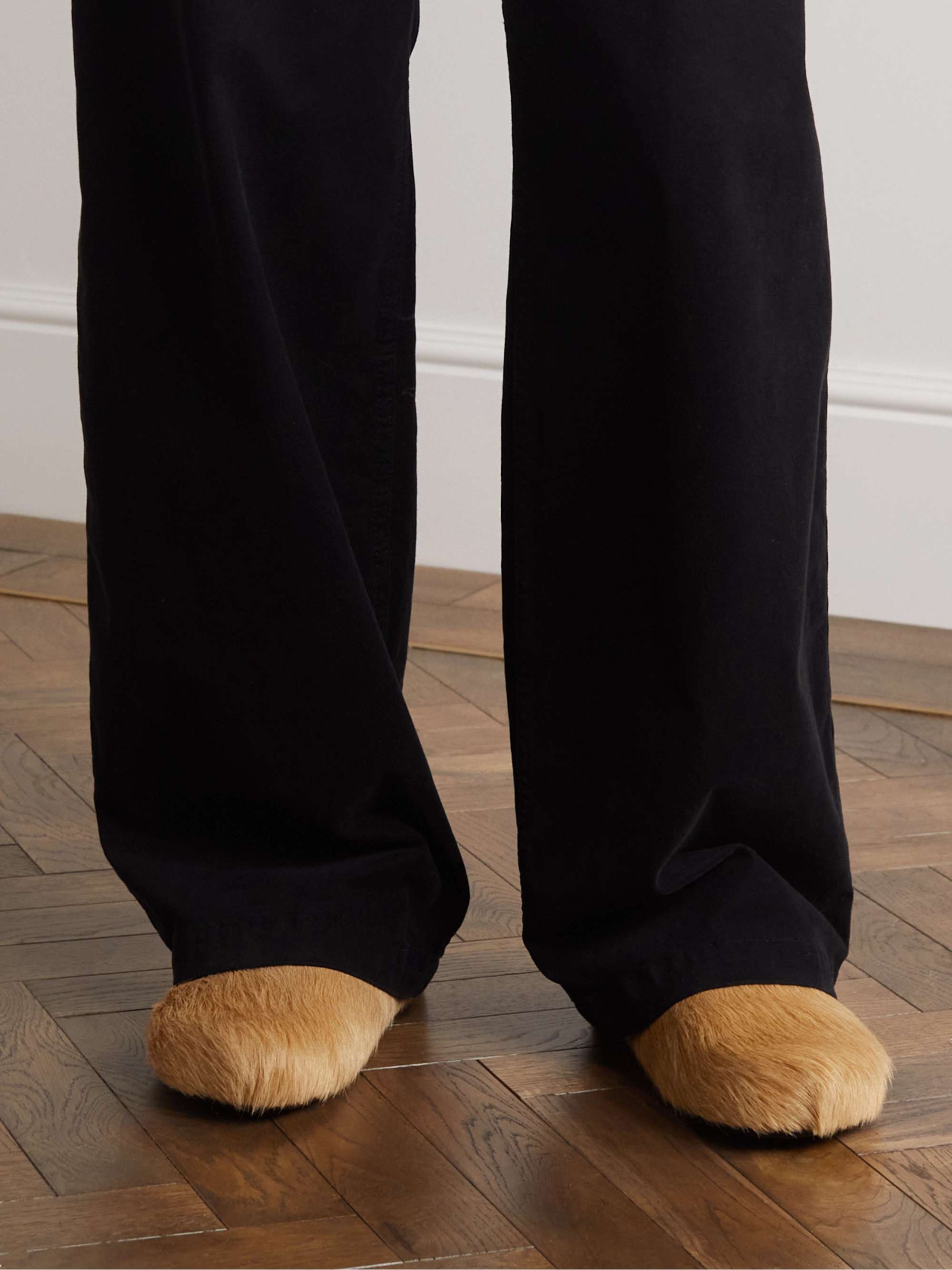 MARNI Fussbett Calf Hair Slippers