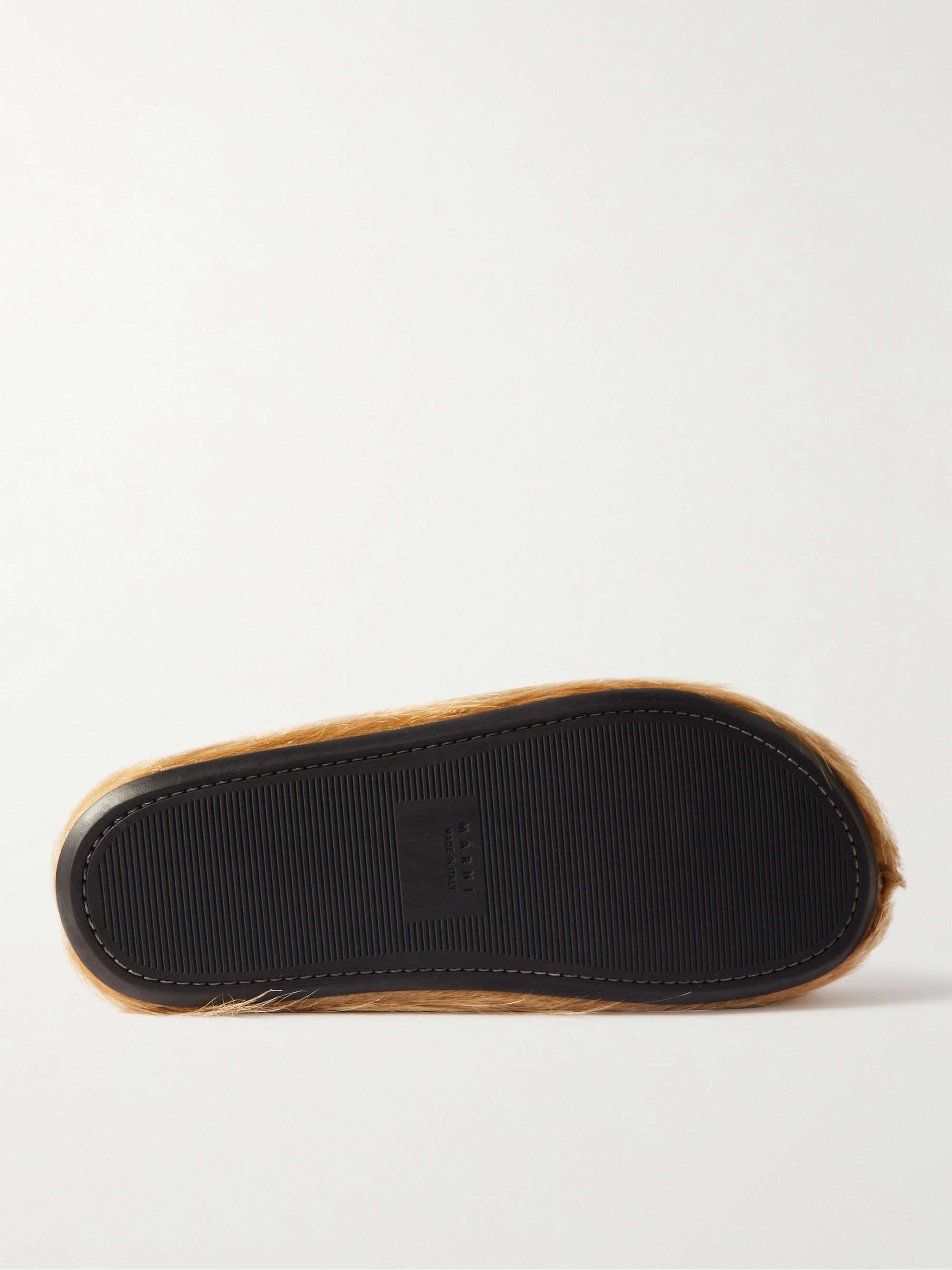MARNI Fussbett Calf Hair Slippers