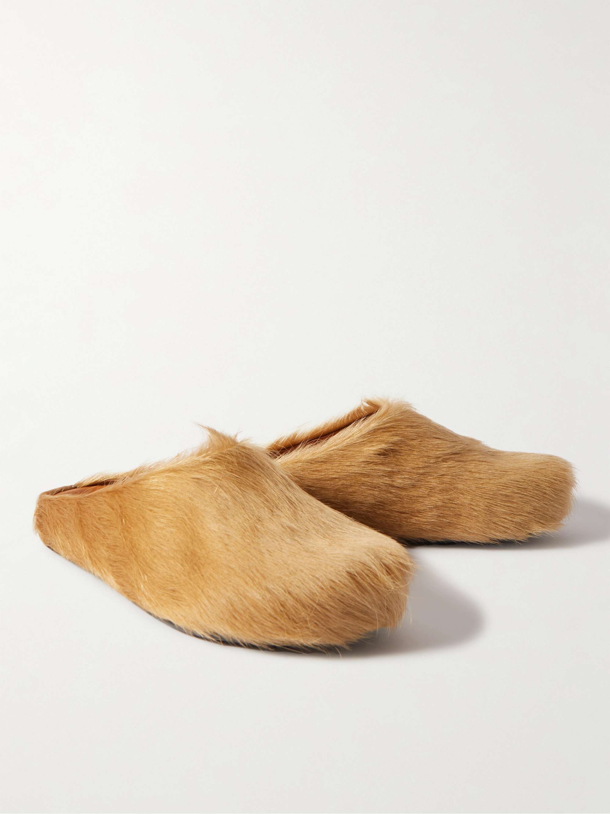 MARNI Fussbett Calf Hair Slippers