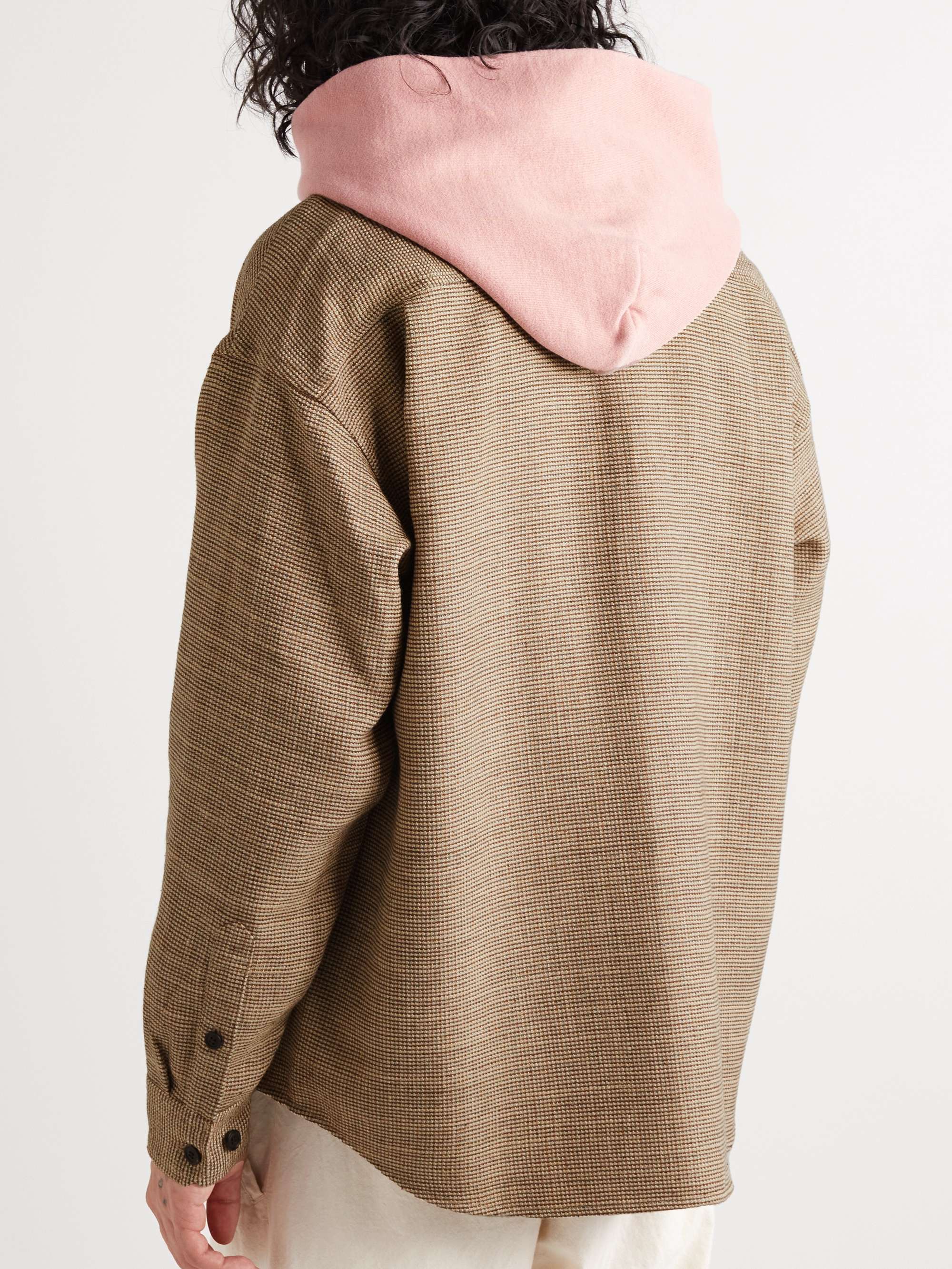 Lumber Wool, Linen and Silk-Blend Tweed Shirt