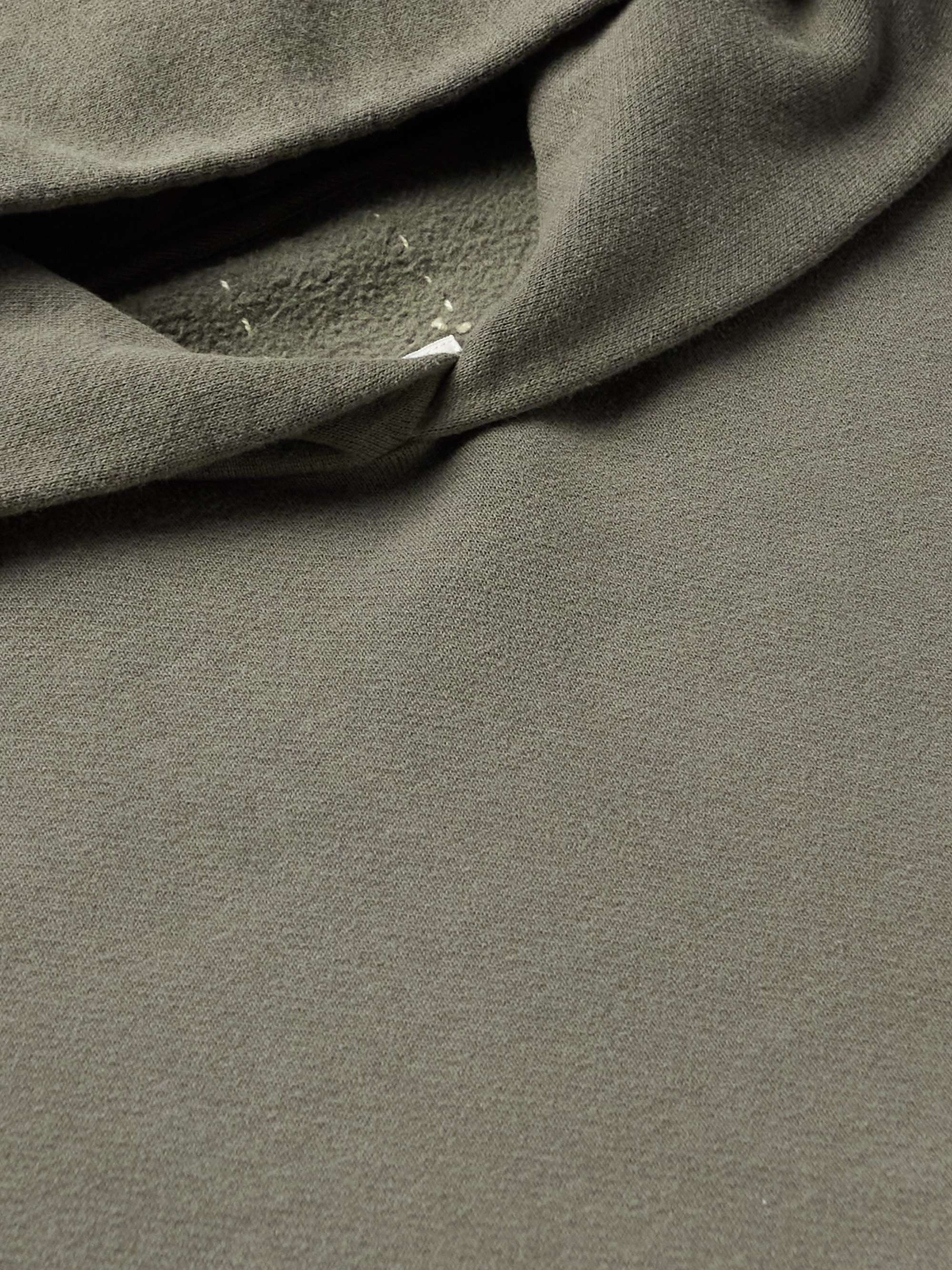 VISVIM Distressed Garment-Dyed Cotton-Jersey Hoodie