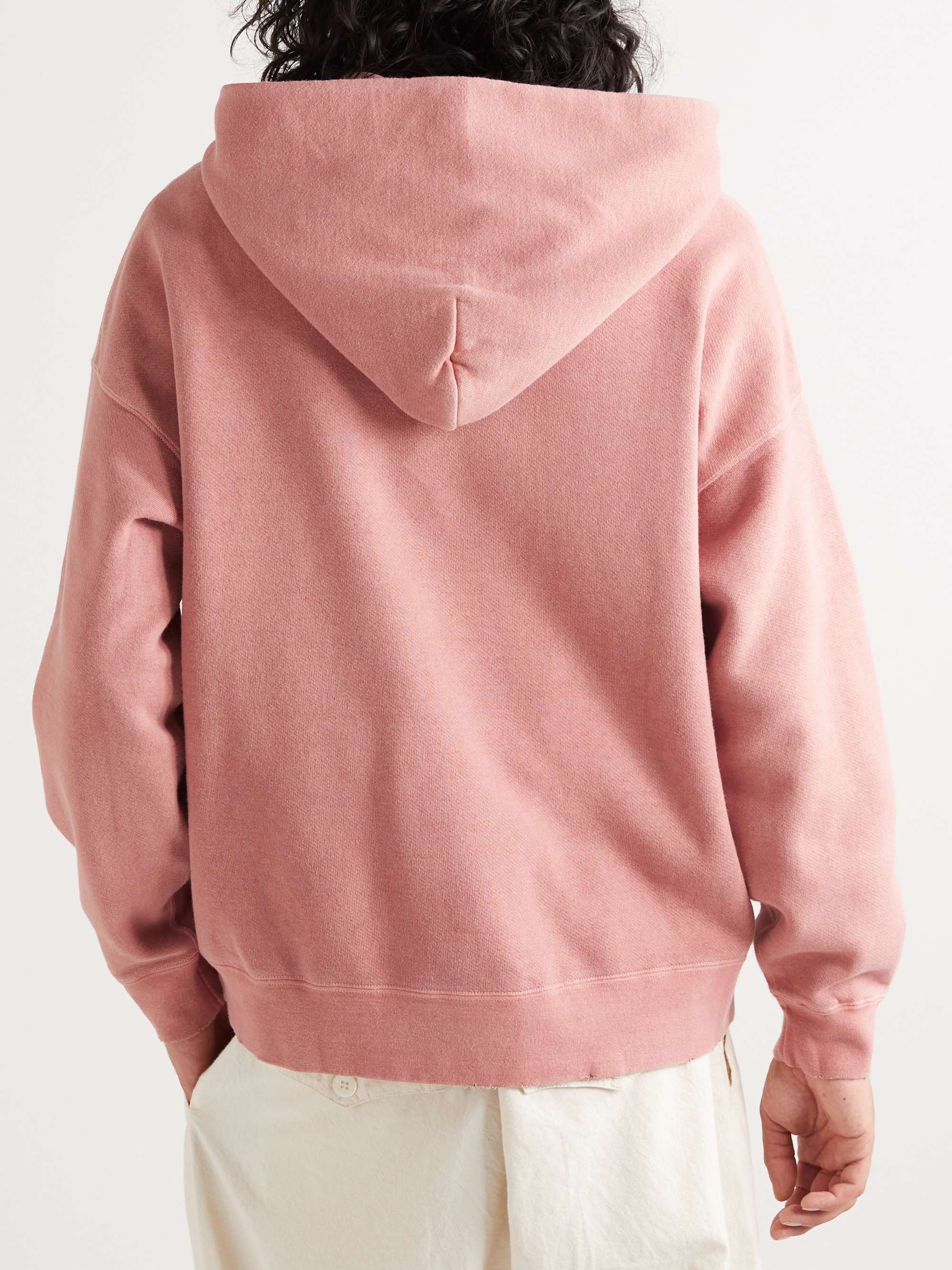 VISVIM Distressed Garment-Dyed Cotton-Jersey Hoodie