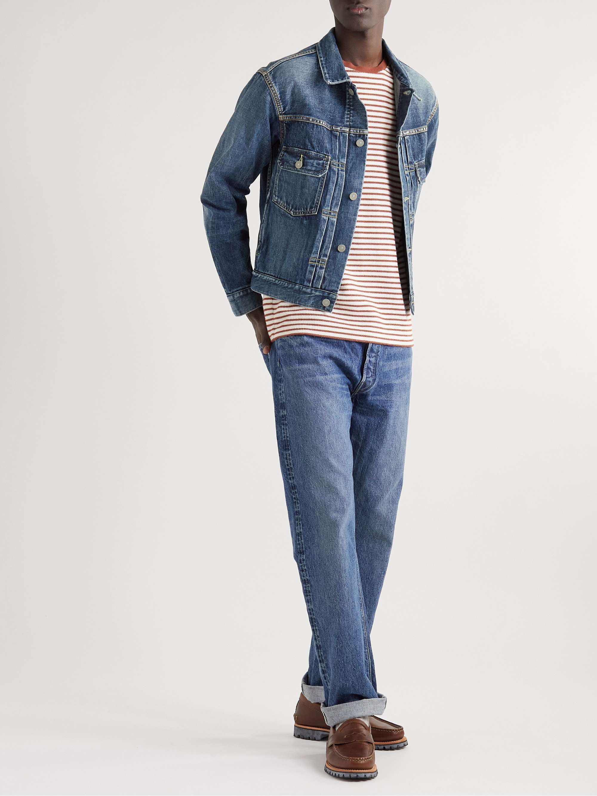 VISVIM Social Sculpture Denim Trucker Jacket for Men | MR PORTER