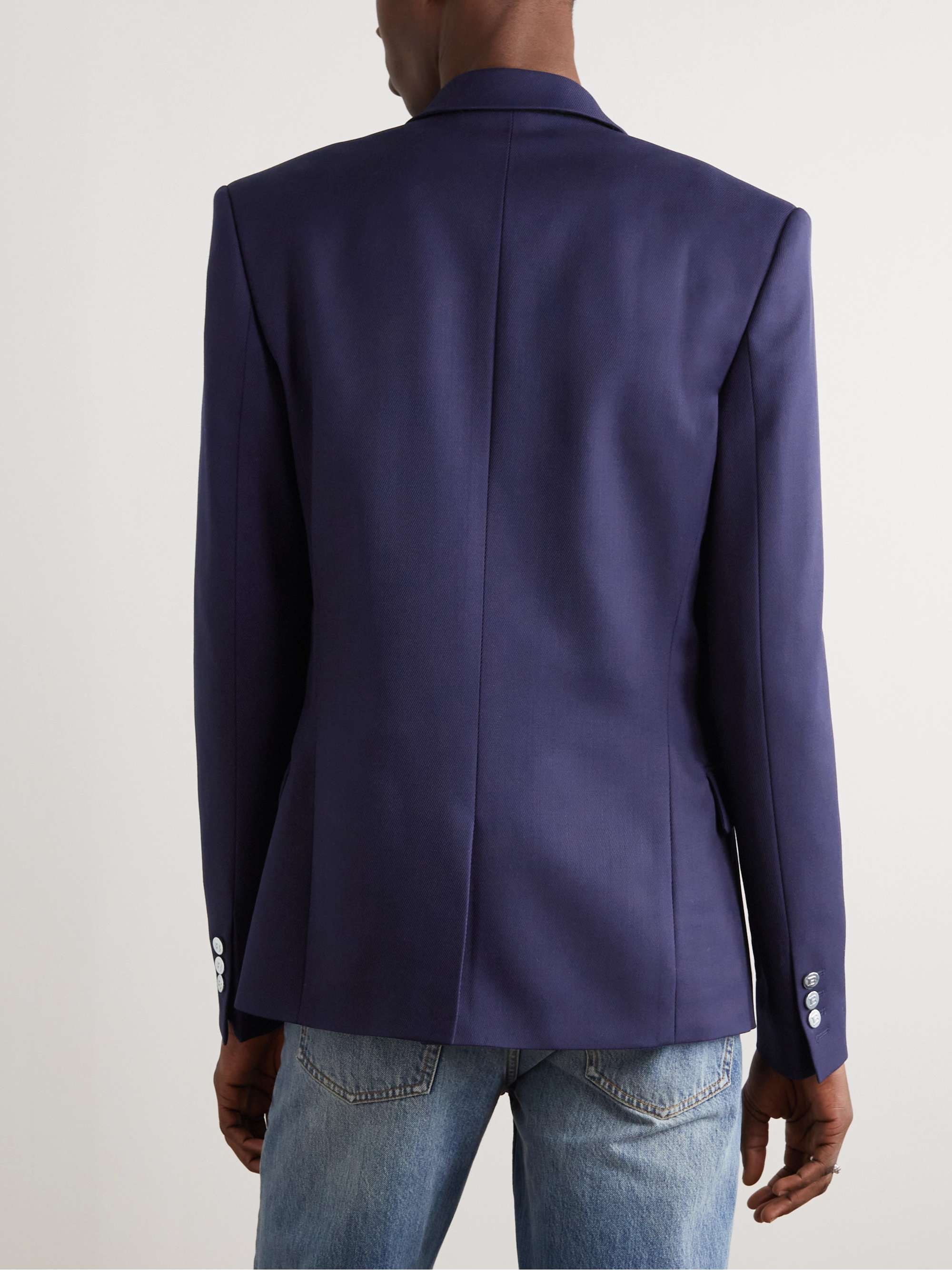 BALMAIN SlimFit Embellished WoolTwill Blazer MR PORTER