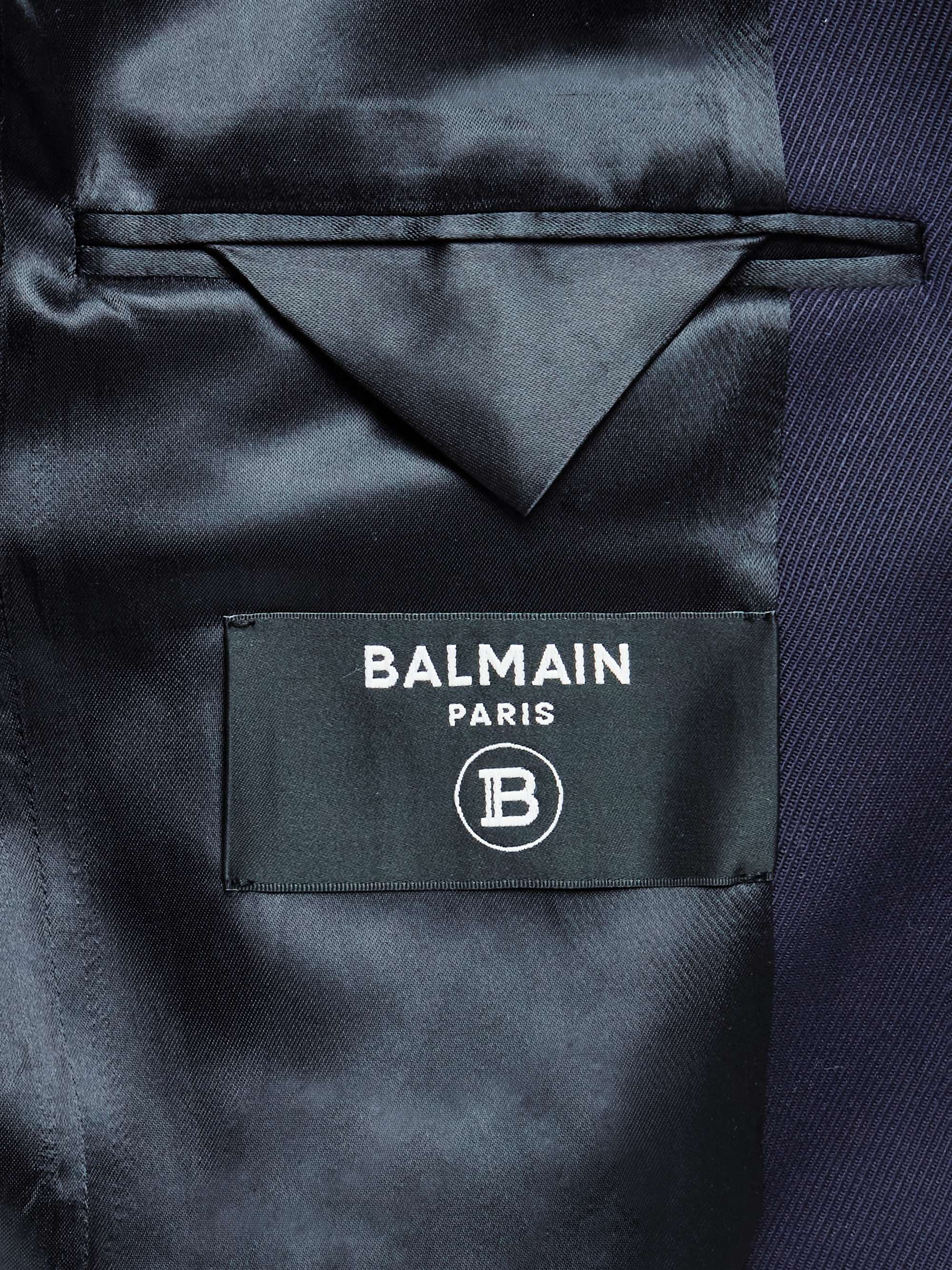 BALMAIN SlimFit Embellished WoolTwill Blazer MR PORTER