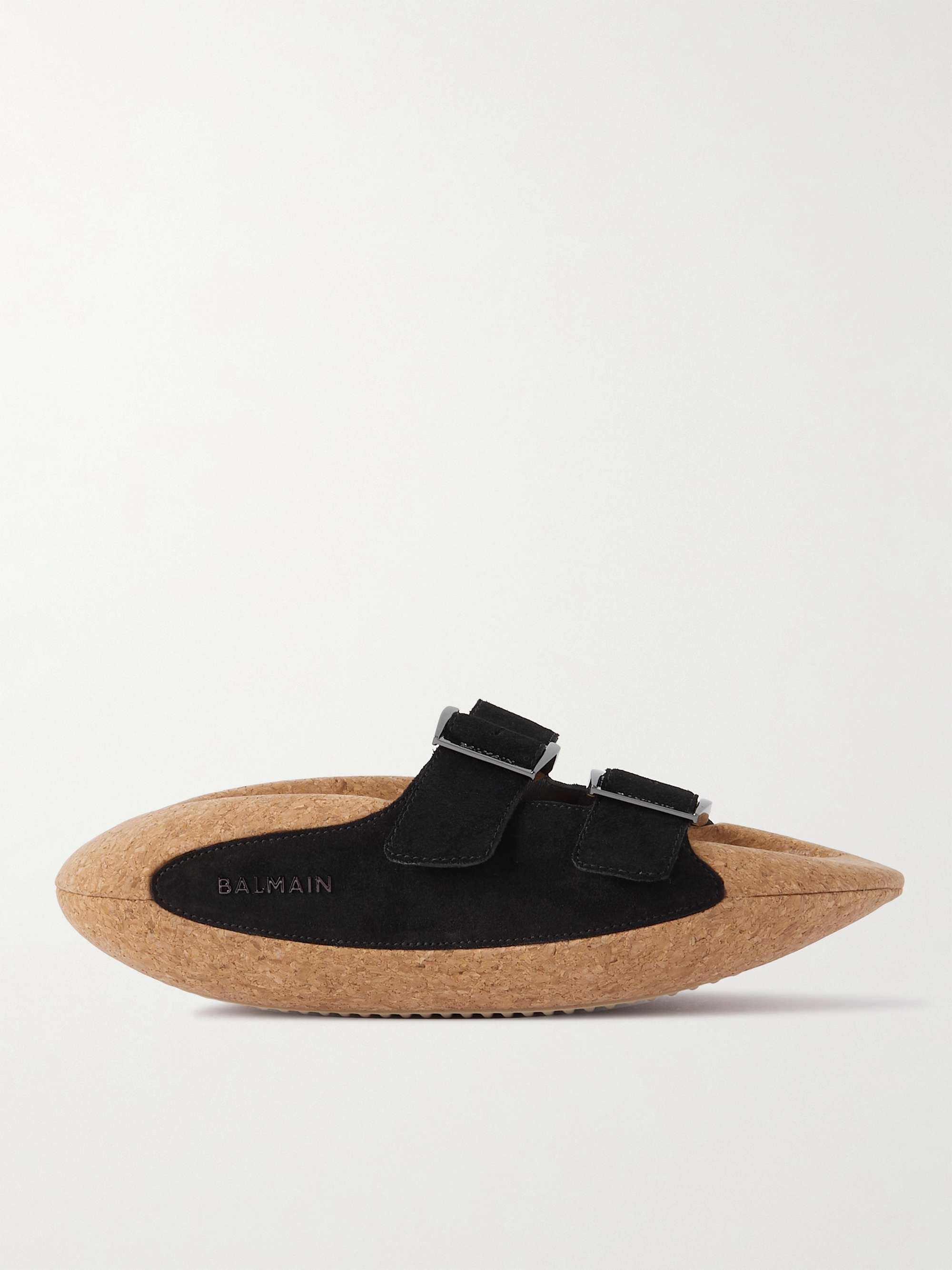 BALMAIN B-It-Puffy Quilted Leather Slides